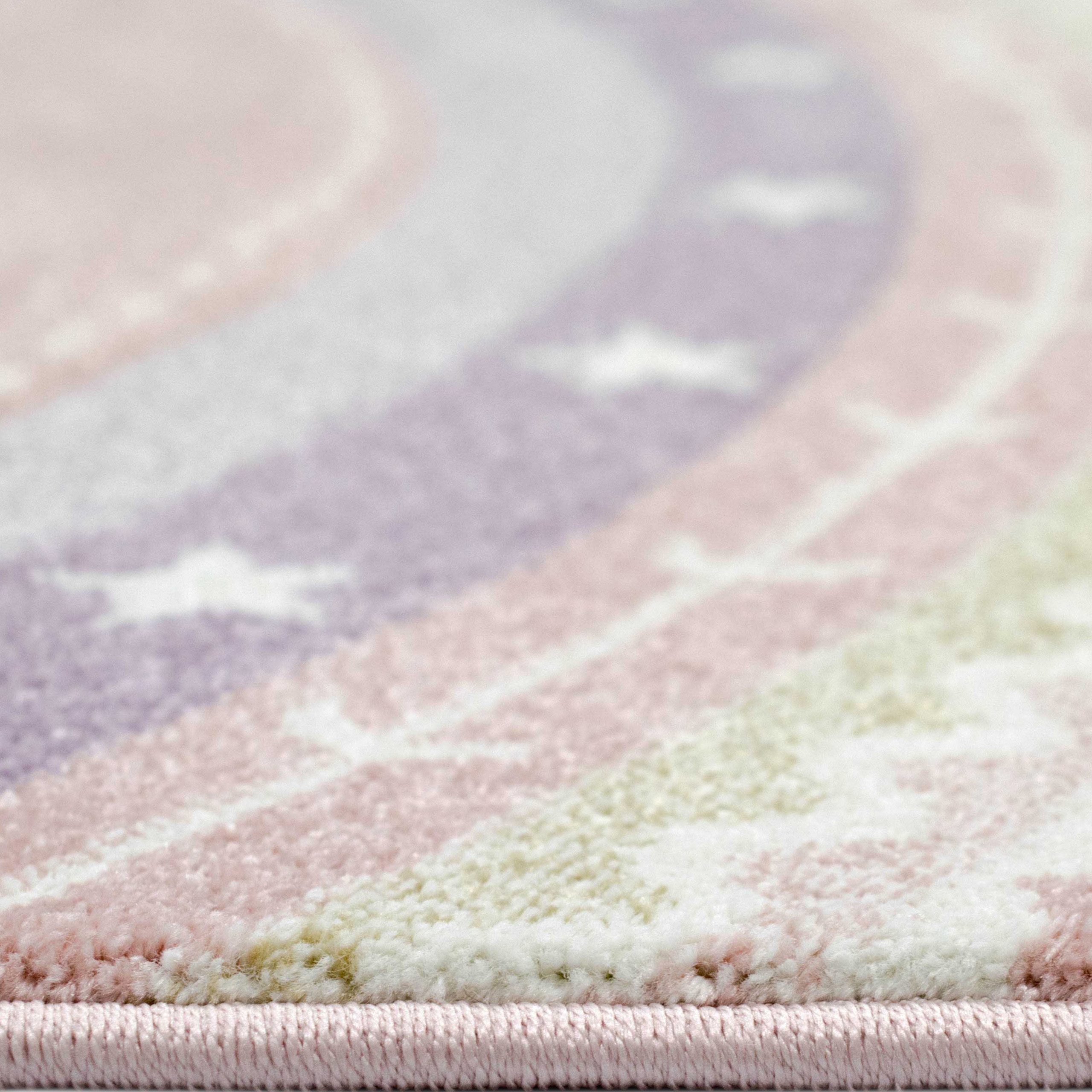 Carpetia Kinderteppich Verspieltes Motivdesign, rechteckig, Höhe: 13 mm, pflegeleicht, strapazierfähig, handgearbeiteter Konturenschnitt – Bild 4 von 5