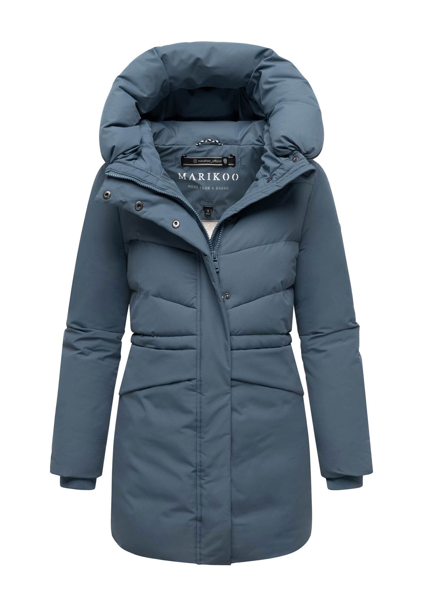 Marikoo Winterjacke Delilah mit kuschelig warmem Teddyfleece und hohem Kragen – Bild 5 von 5