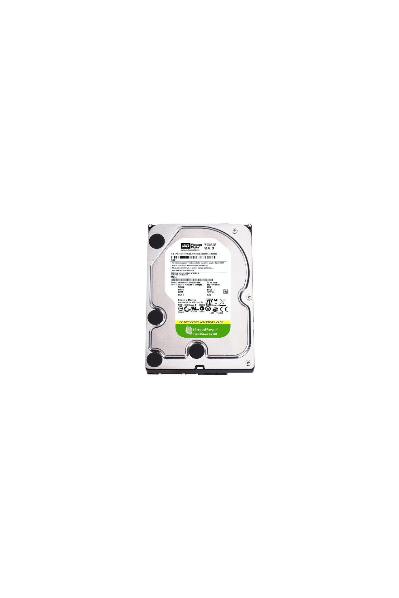 Western Digital Western Digital WD30EURS AV-GP 3TB interne Festplatte ...