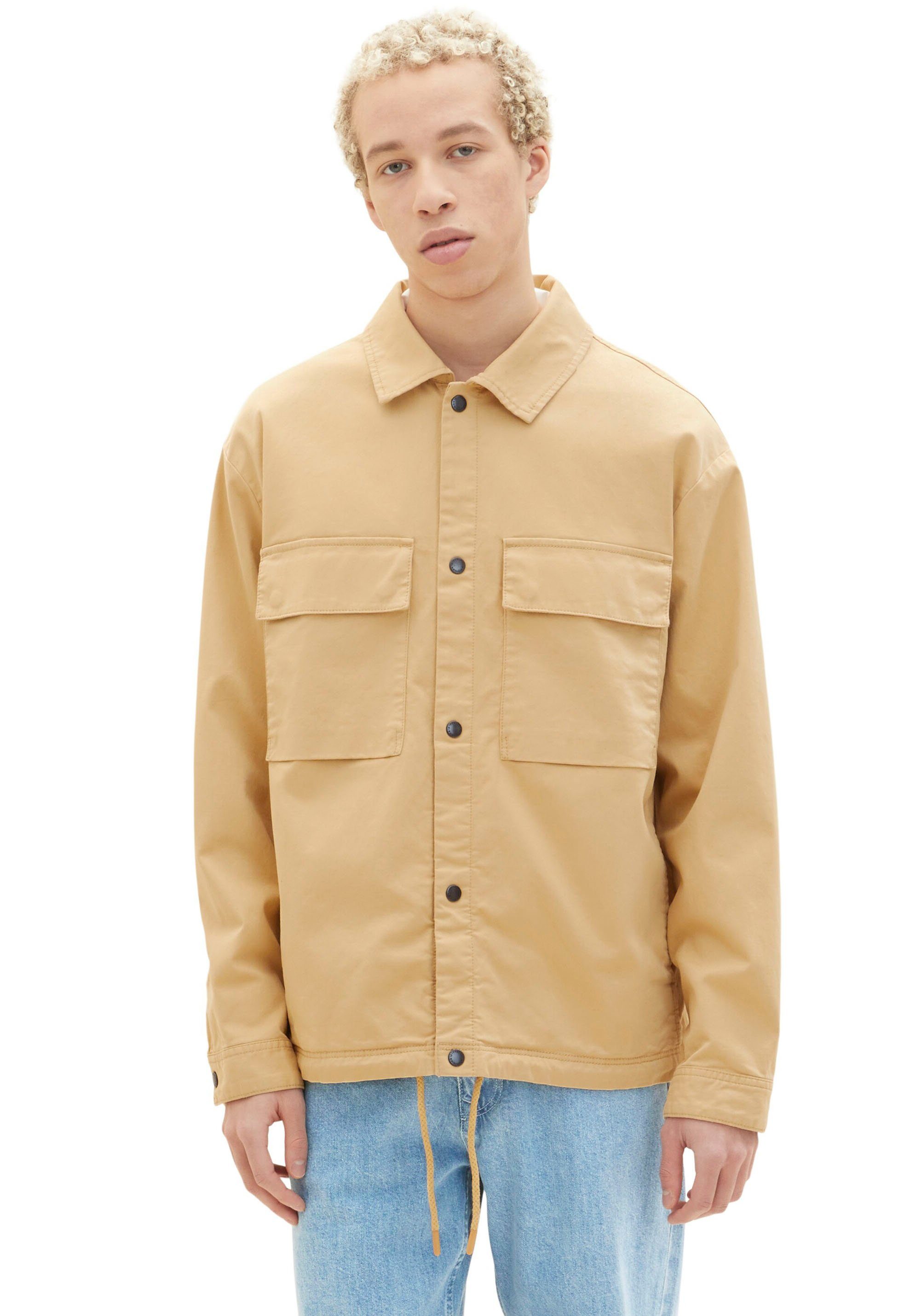 caramel Hemdjacke TOM Denim TAILOR