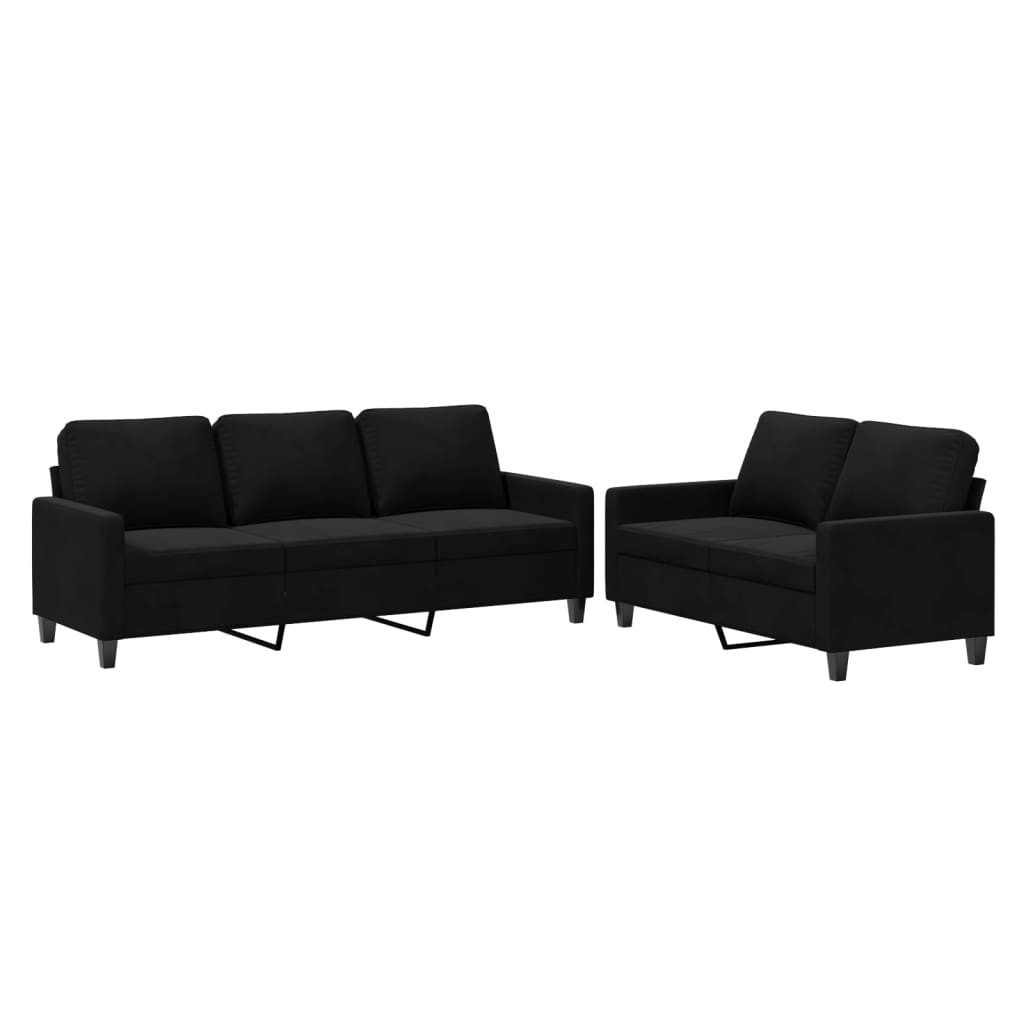 vidaXL Sofa 2-tlg. Sofagarnitur mit Kissen günstig online kaufen