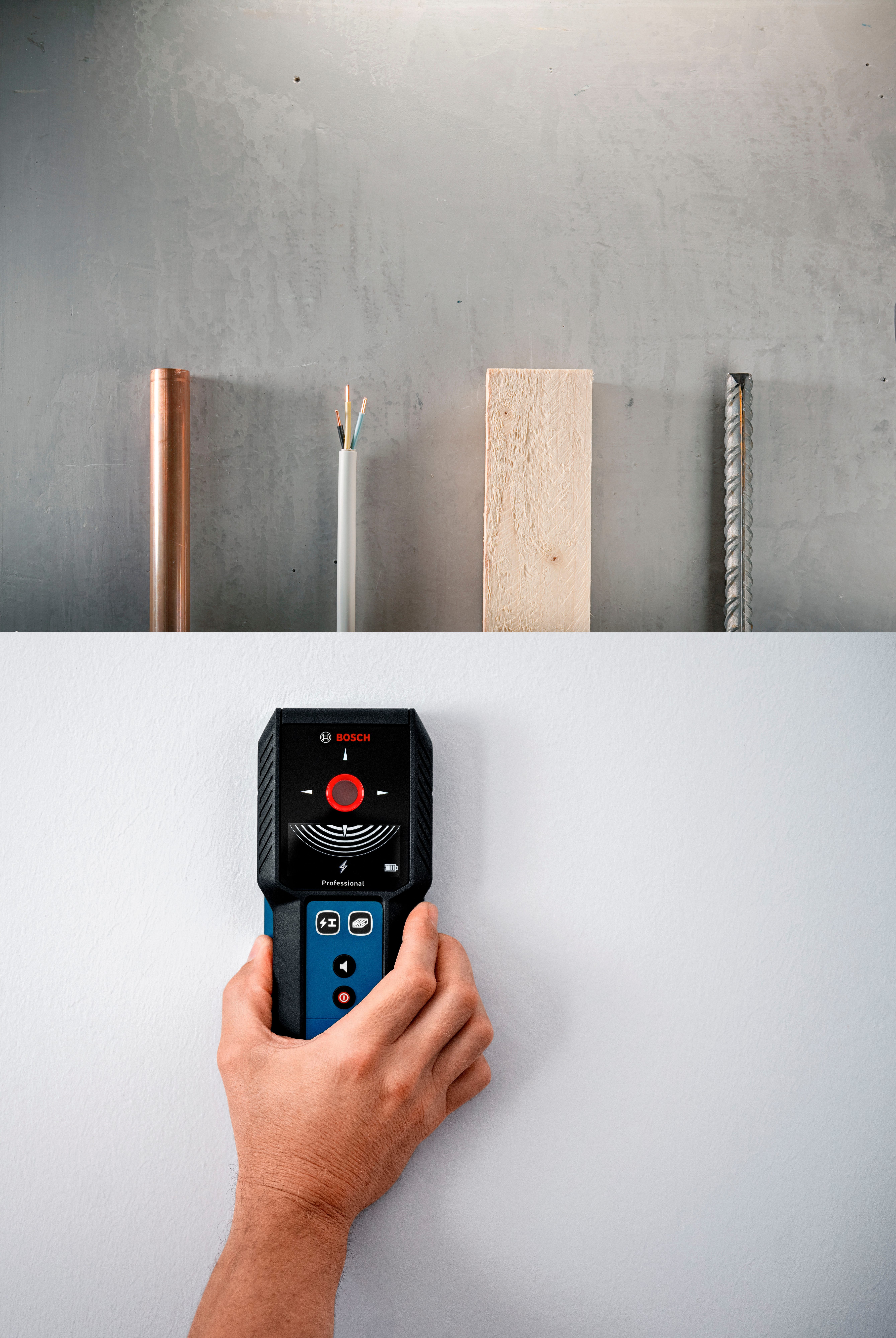 Bosch Professional Leitungsortungsgerät »GMS 120-27«, mit Tasche, 2 x 1,5 V LR6-Batterie (AA) – Bild 4 von 5