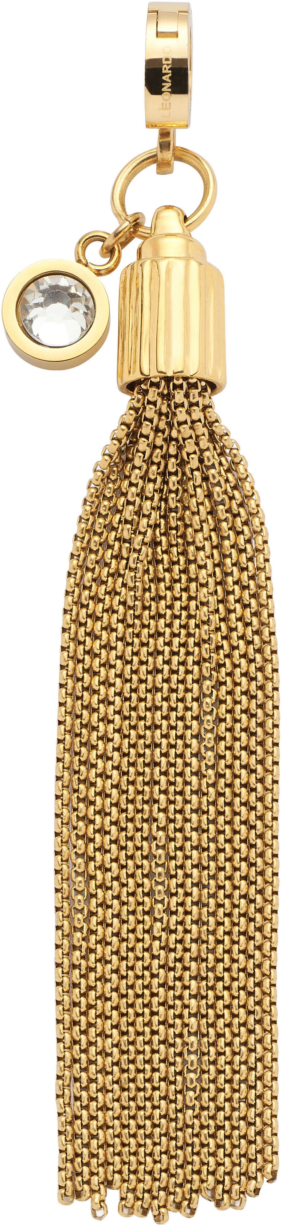 LEONARDO Charm-Einhänger Anhänger Pietra Clip & Mix, mit Kristallglas