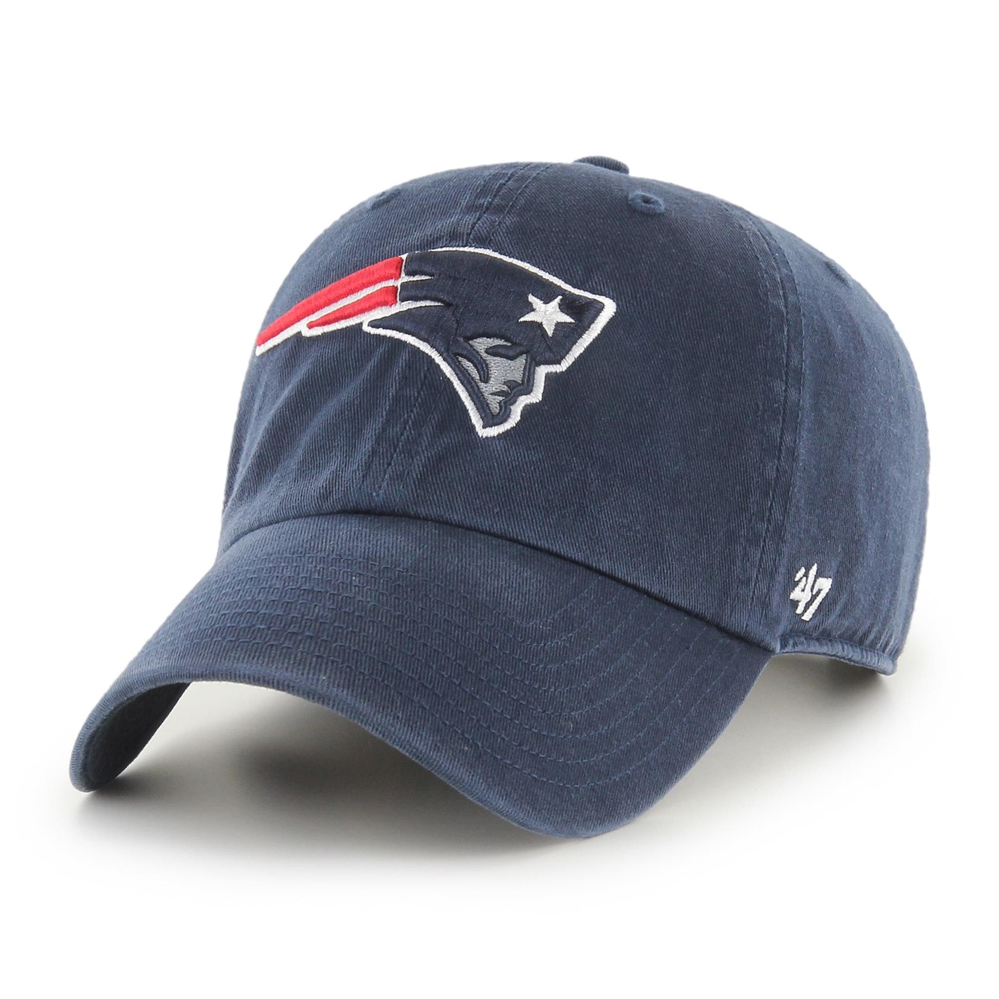 '47 Brand Baseball Cap '47 Brand NFL Cap New England Patriots '47 CLEAN UP (Basecap, Basecap, Clean Up Cap) Used-Look (Garment Wash)