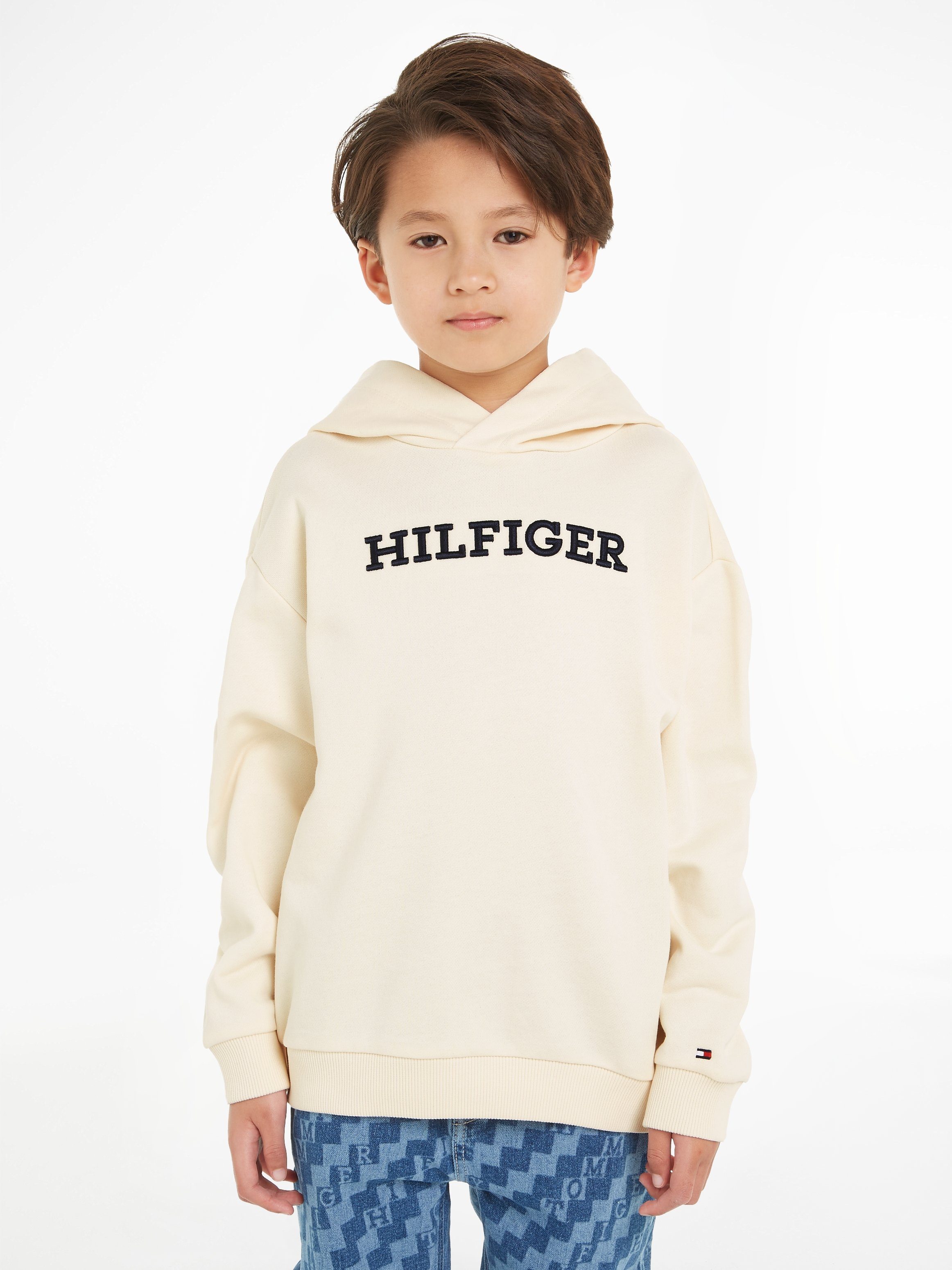 Calico Kapuzensweatshirt Brust HOODIE MONOTYPE U auf Tommy Hilfiger mit Logo-Stickerei der