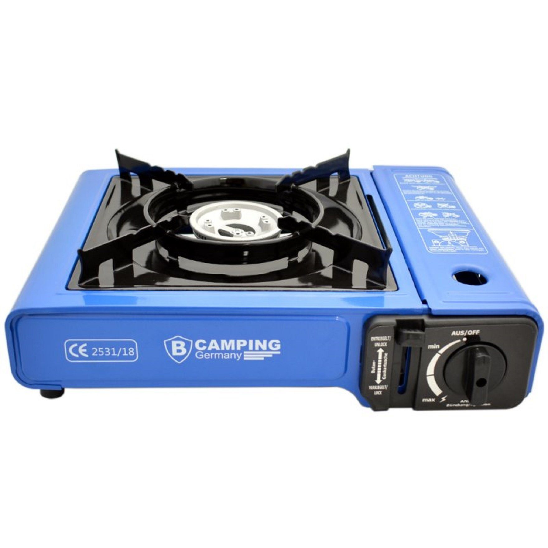 Gaskocher Gaskocher, Campingkocher Camping Kocher Elektro Zündung mit Tragekoffe