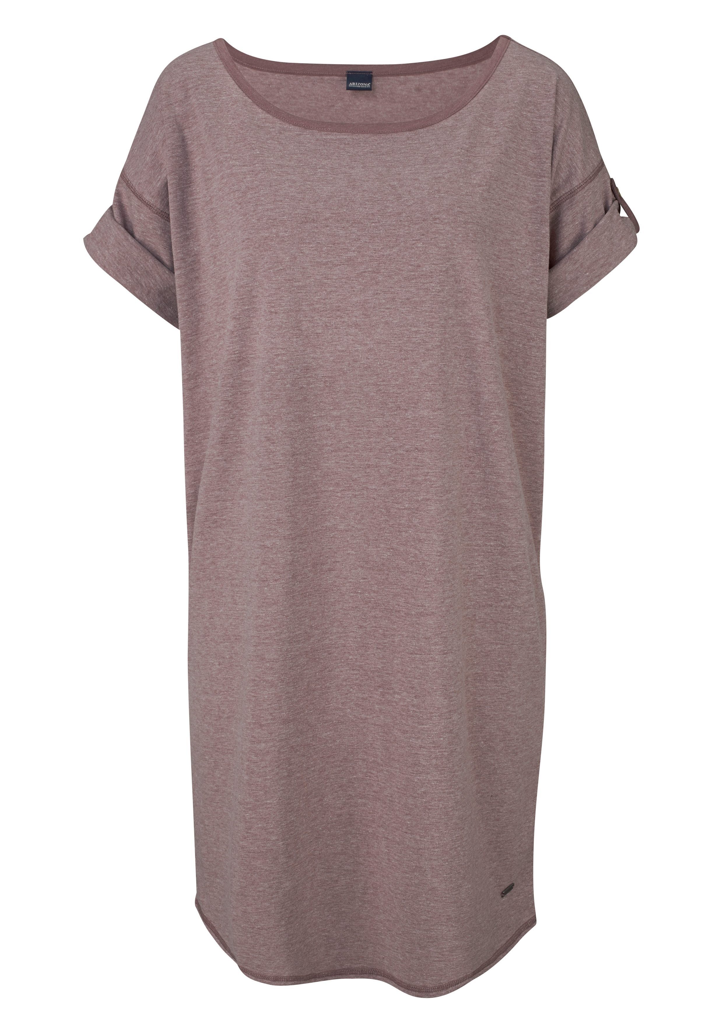 Rundhalsausschnitt Arizona mit Sleepshirt mauve-meliert