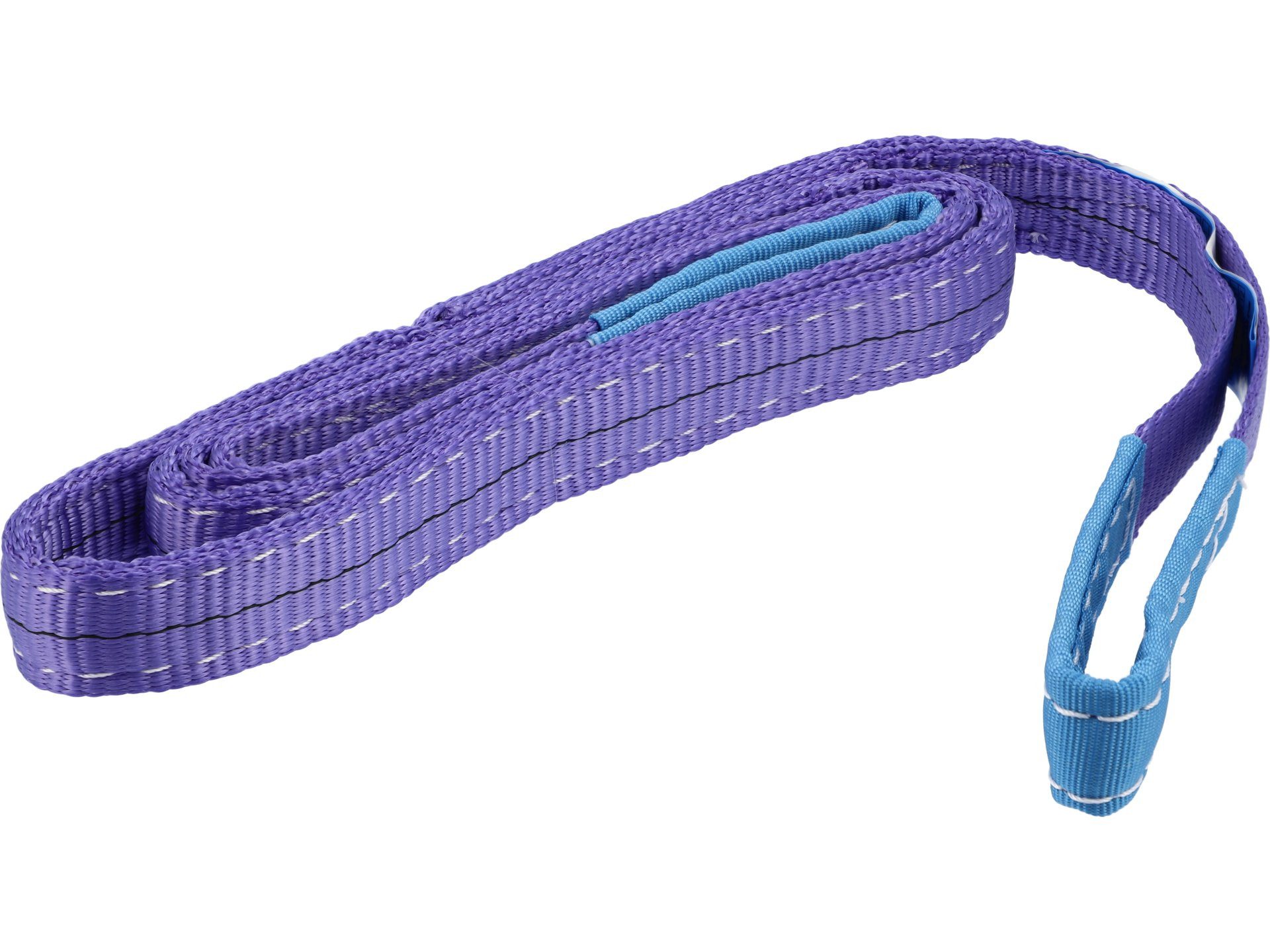 TRIZERATOP Gepäckgurt Textil-Hebeband 1t 2m mit verstärkten Schlaufen, (Textil-Hebeband 1t 2m mit verstärkten Schlaufen)