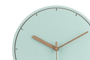 ONZENO Wanduhr THE GLOSSY. 29x29x0.5 cm (handgefertigte Design-Uhr)
