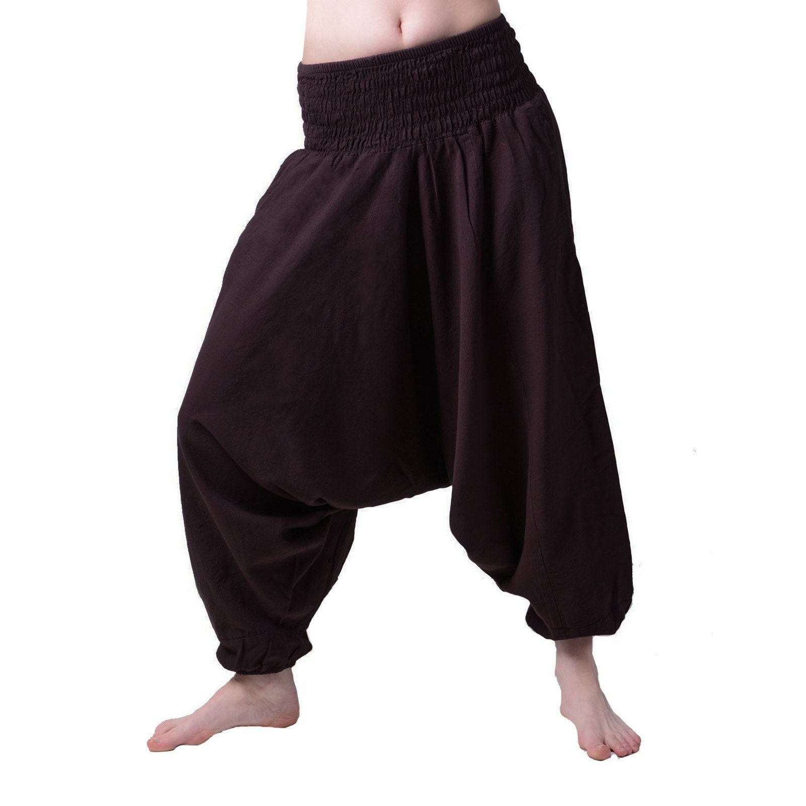 KUNST UND MAGIE Haremshose Unisex Orientalische Haremshose Pluderhose Pumphose Einheitsgröße