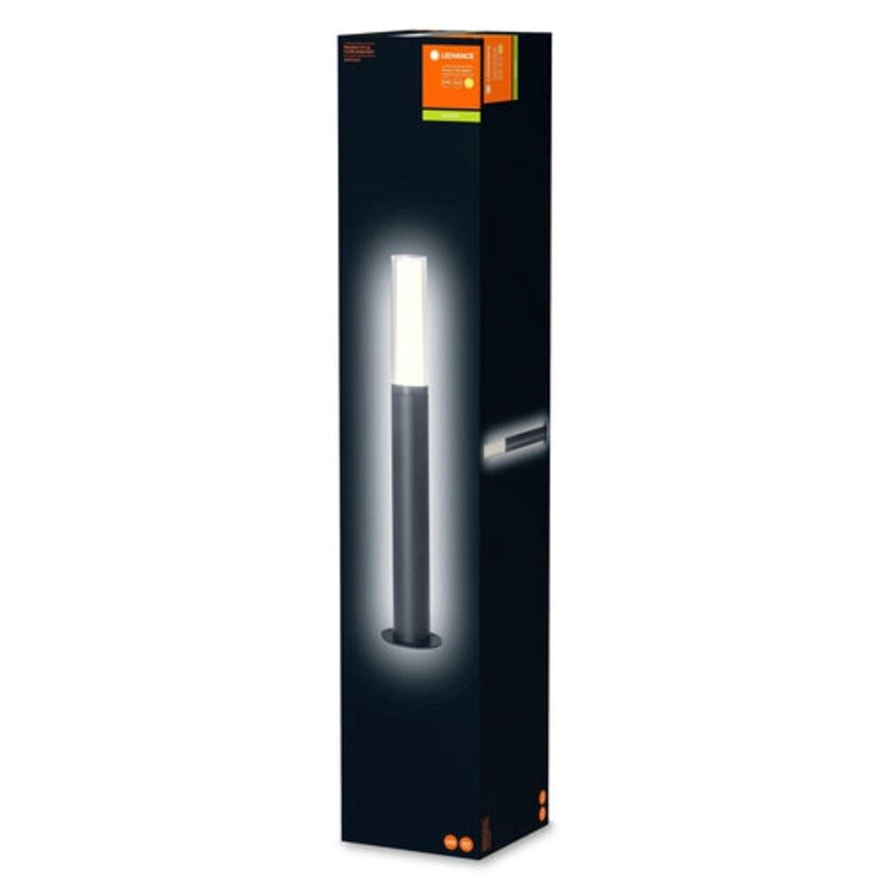 Ledvance Sockelleuchte Aluminum, 7W, warmweiß, 470lm, IP44, wassergeschützt, G, 3000K, 230°, wassergeschützt, warmweiß