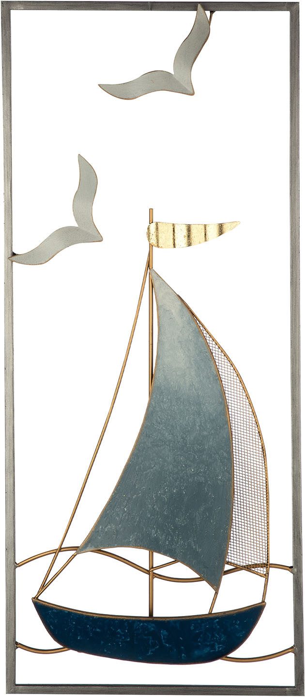 GILDE Wanddekoobjekt Wandrelief rechteckig Sailing (1 St)