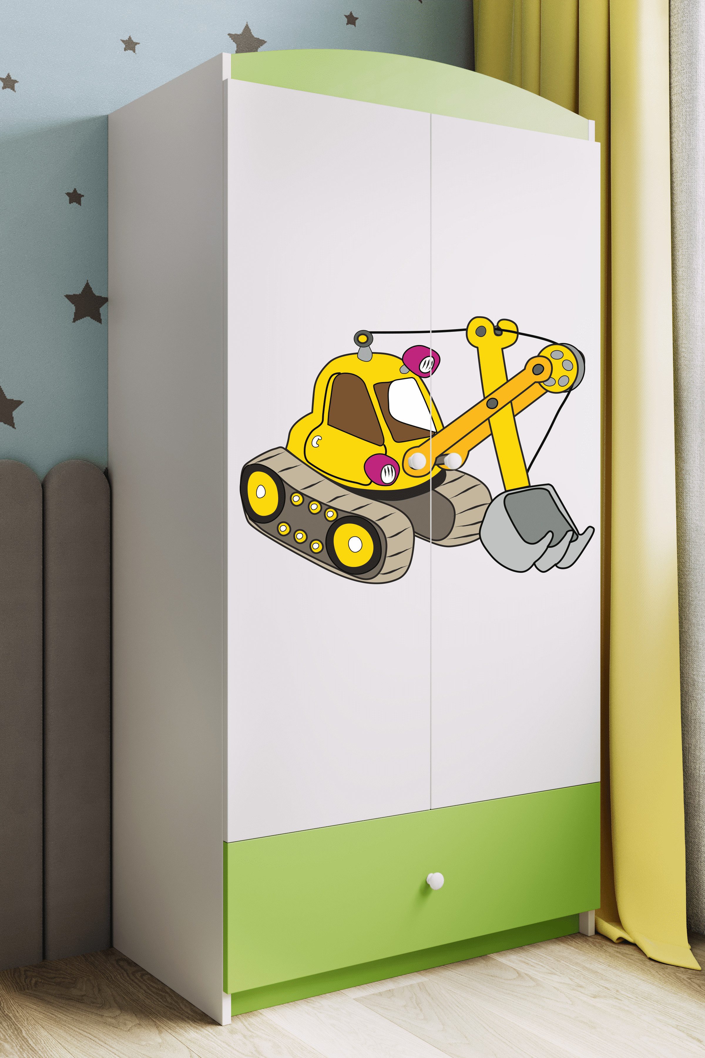 Kinderkleiderschrank mit Motivauswahl - Kleiderschrank für Kinder