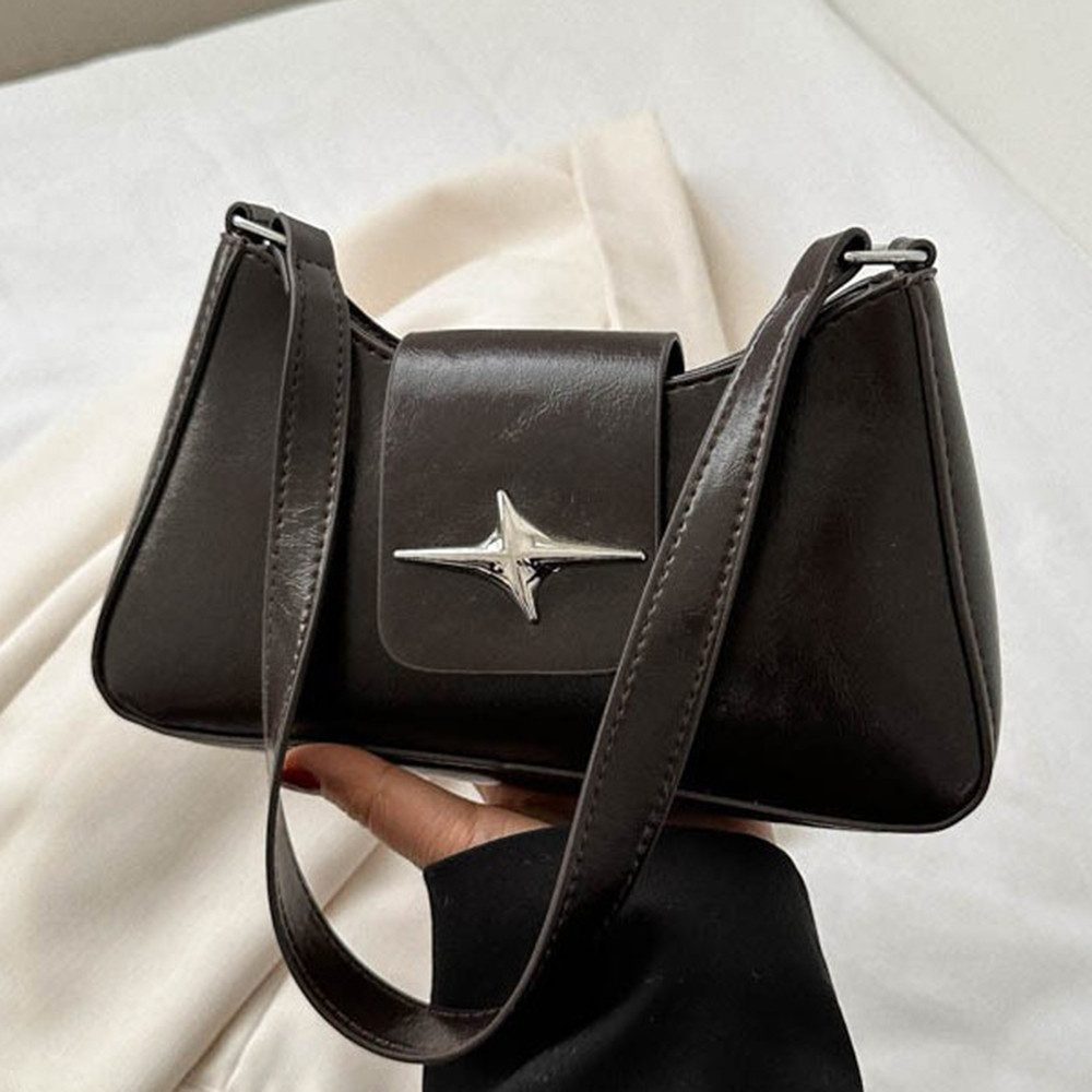 nsihing Handtasche Vintage Y2K Schultertasche 90er Jahre Damen Schultertasche Clutch, Damen kleine Umhängetasche Hobo Bag Tasche für Teenager Mädchen – Bild 5 von 5