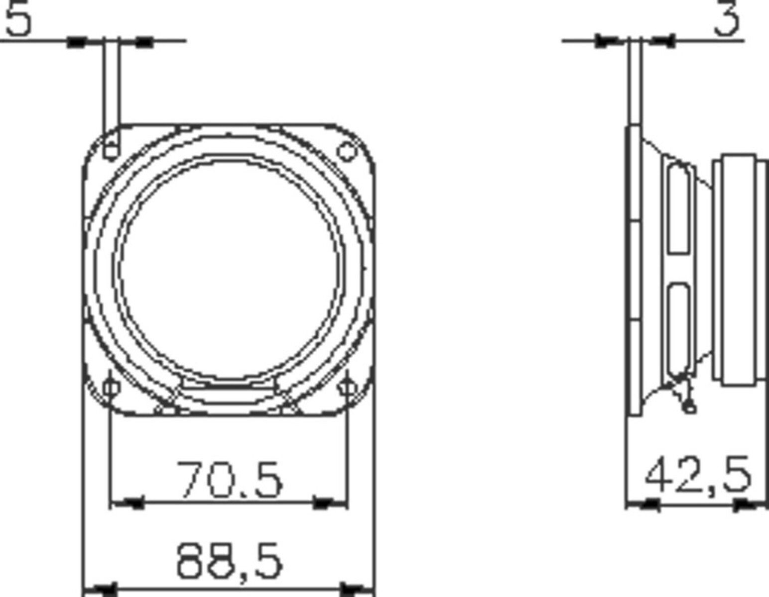 WHD Wärmecape WHD Lautsprecher-Chassis PM87BB-8