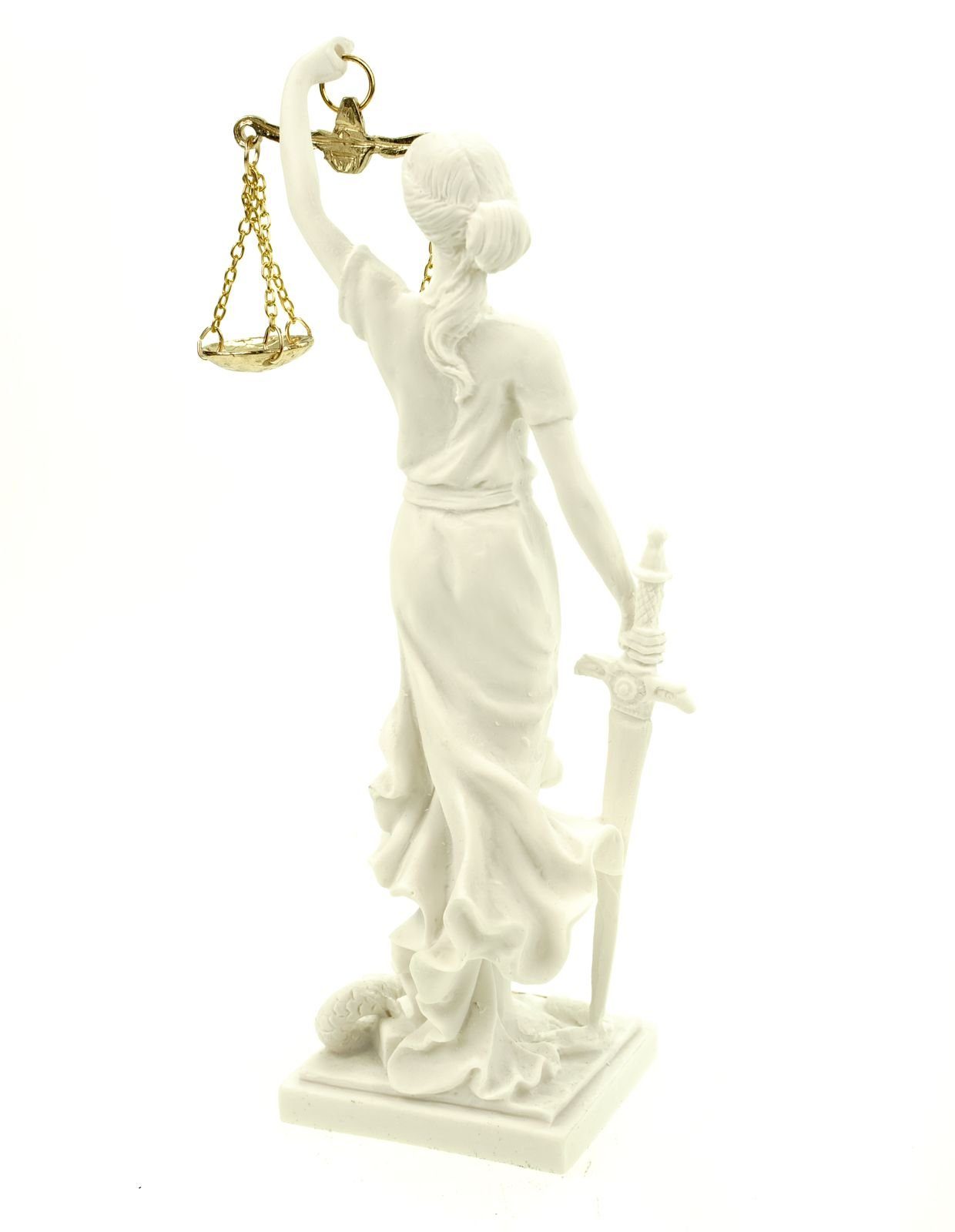 Gerechtigkeit Alabaster der Göttin Dekofigur 17 Kremers Justitia cm Schatzkiste