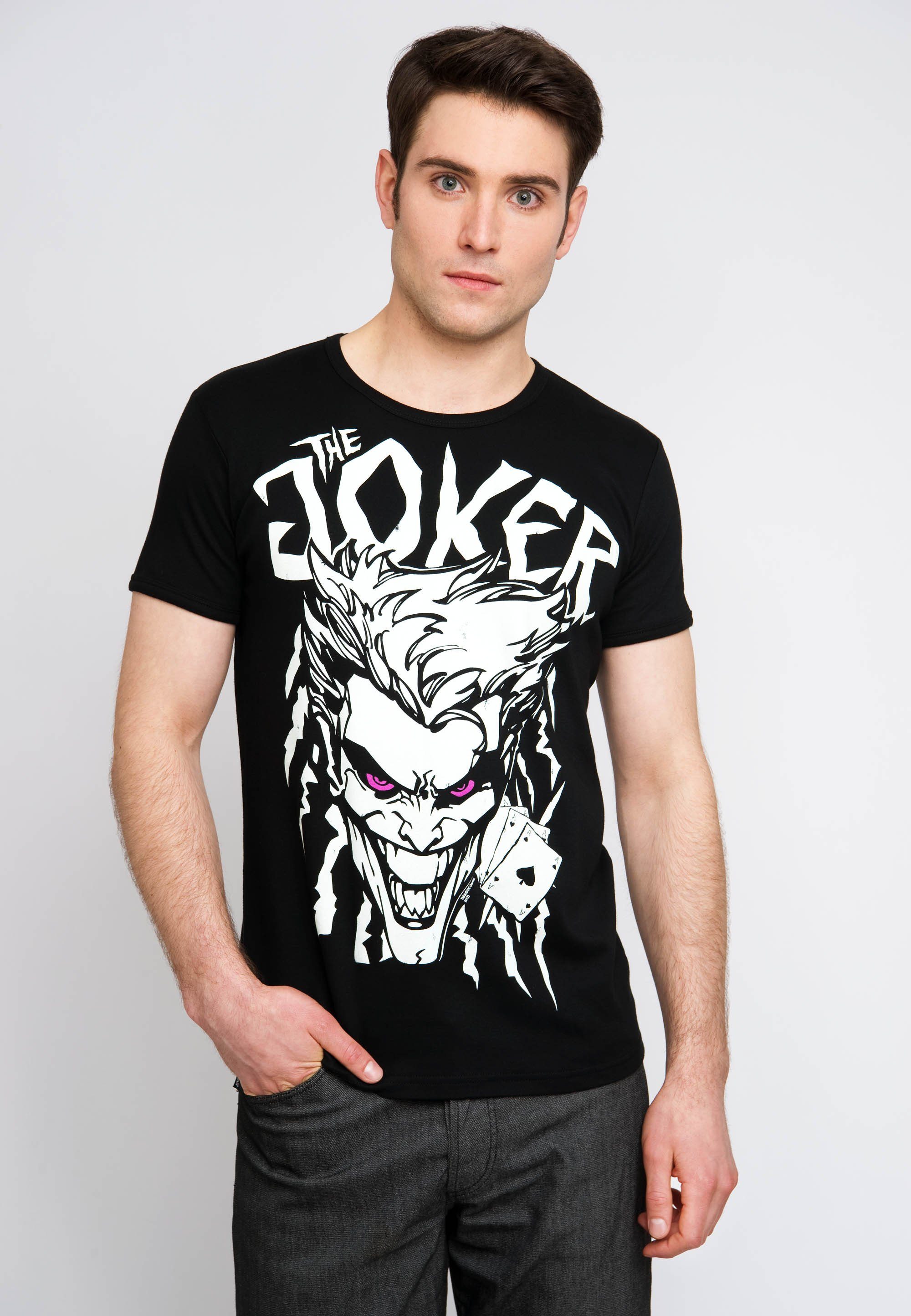 Aces The Joker tollem - T-Shirt Joker-Print LOGOSHIRT mit