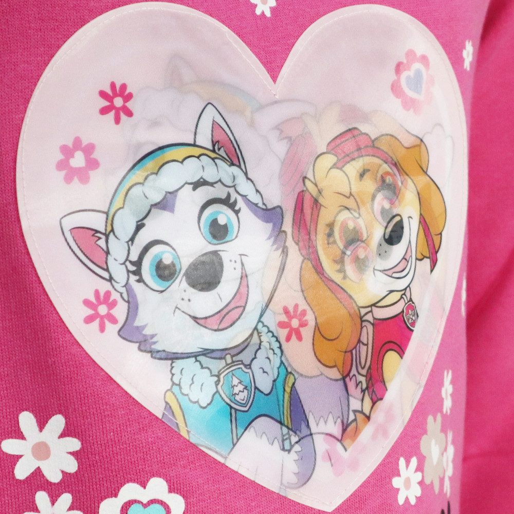 PAW PATROL Rundhalspullover Paw Patrol Skye Everest Kinder Pullover Pulli Wechselbild Gr. 98 bis 128