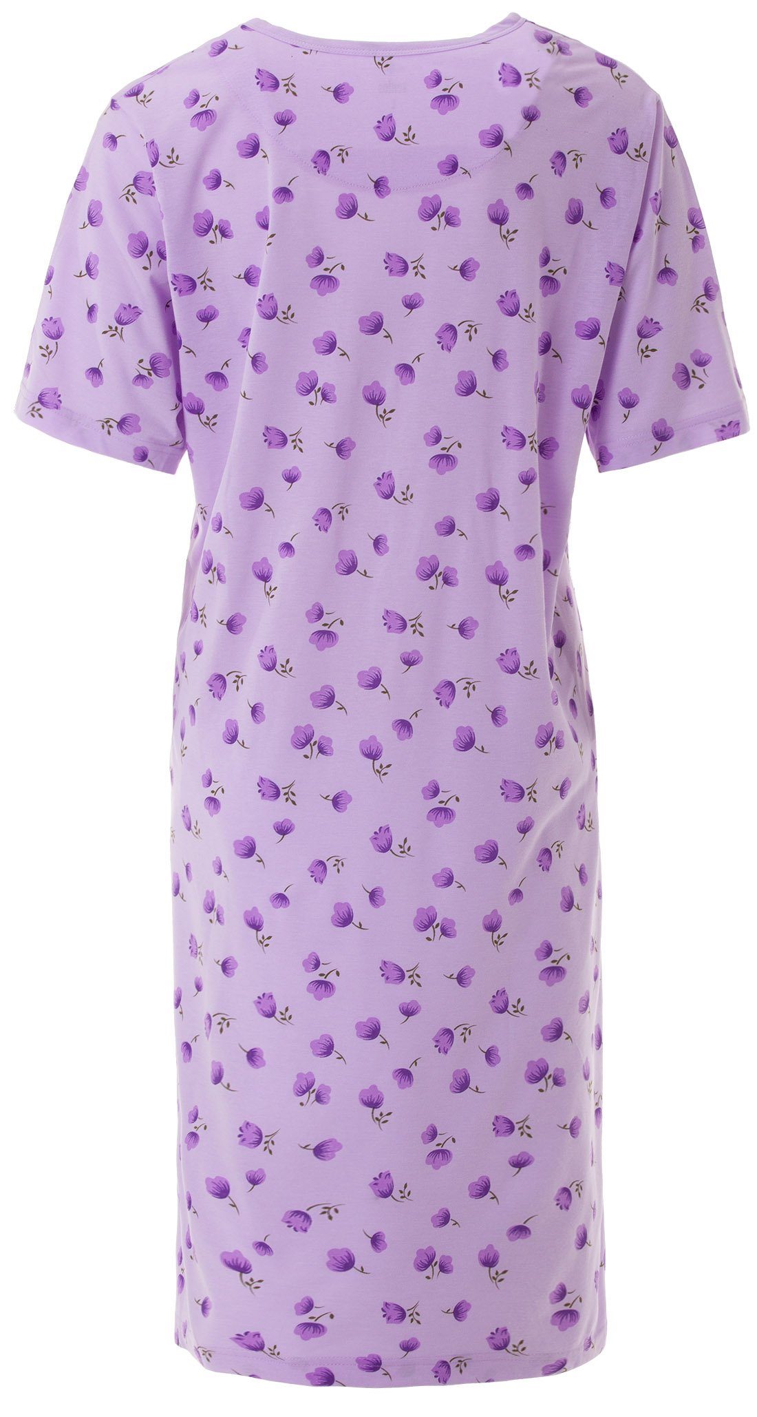 zeitlos Nachthemd Nachthemd Kurzarm - M-6XL Big Flowers günstig online kaufen