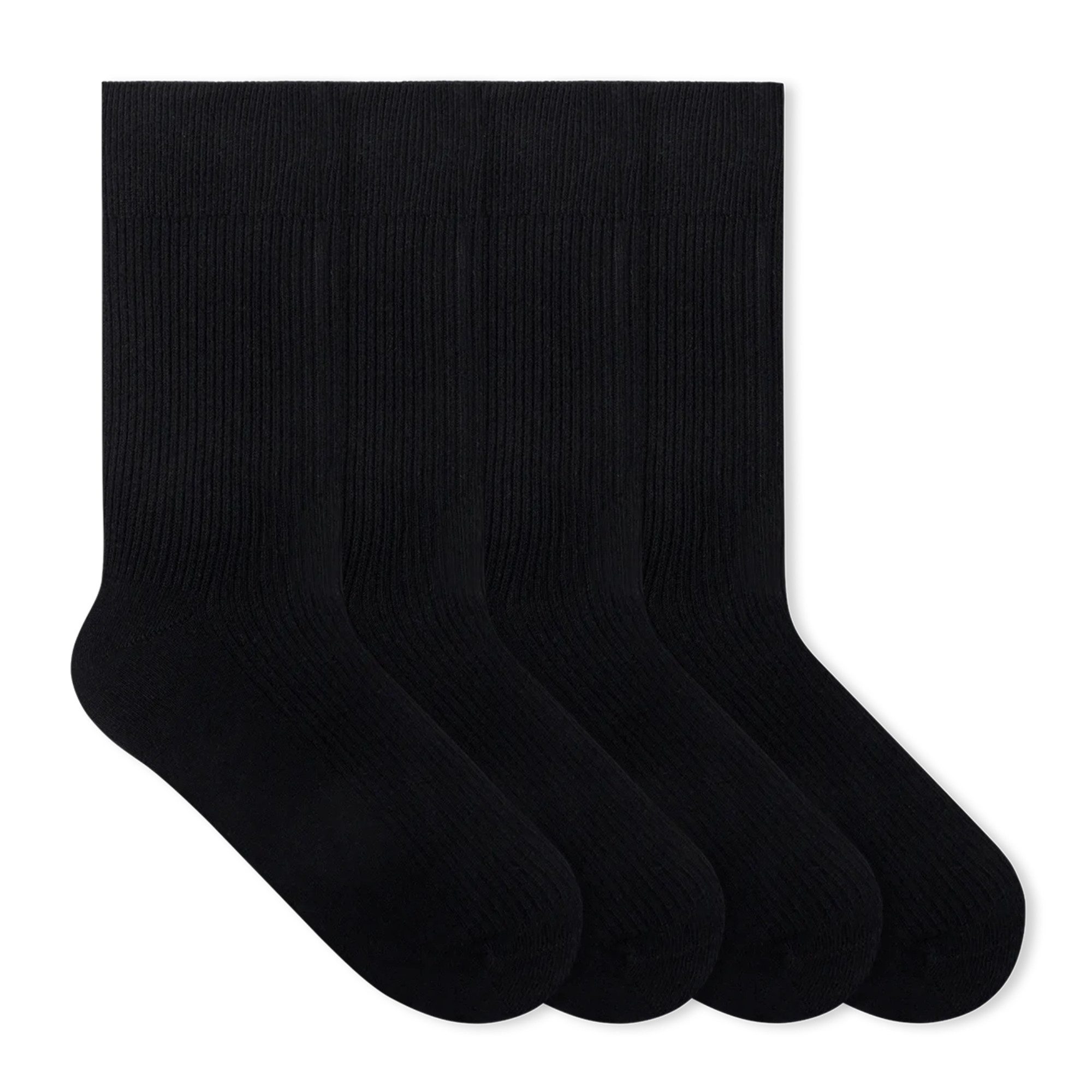 Socken Fine Ribbed Bio-Baumwolle 35-46 Unisex 2 Paar
