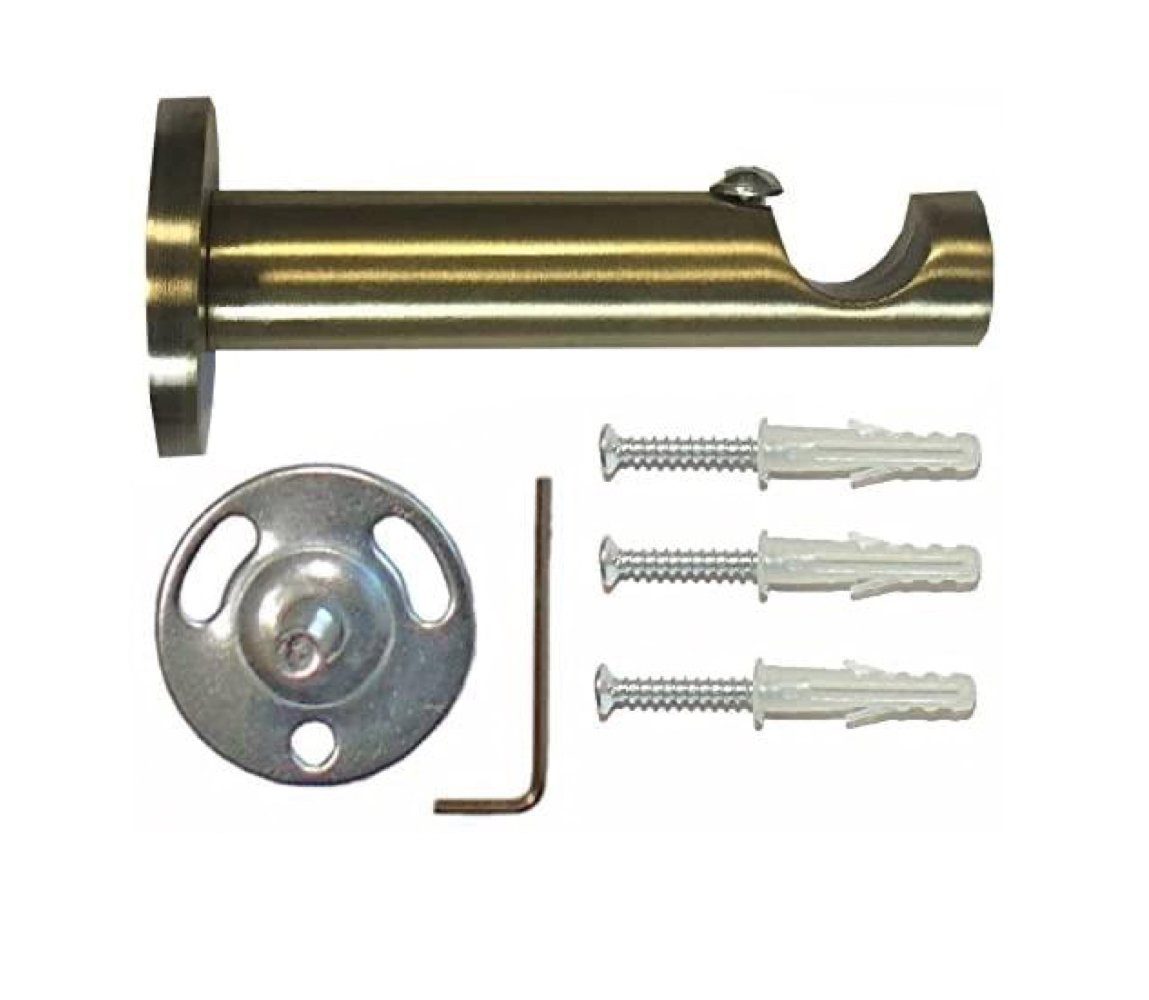 INTERDECO Gardinenstange Prestige Tanara, 20 Mm, 2-läufig, Fixmaß, Kürzbar, Wandmontage
