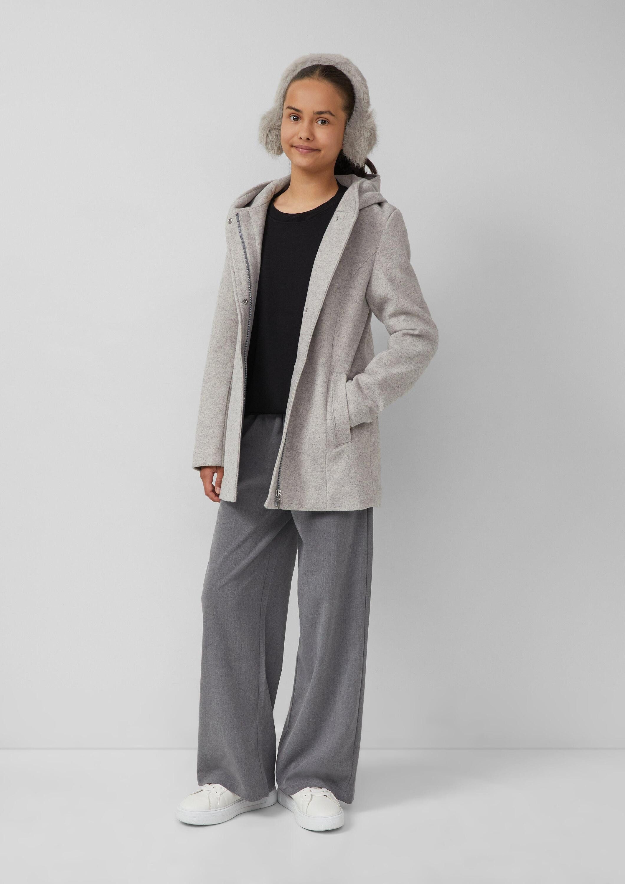 s.Oliver Stirnband Stirnband Kuschelige Ohrenwärmer aus Plüsch