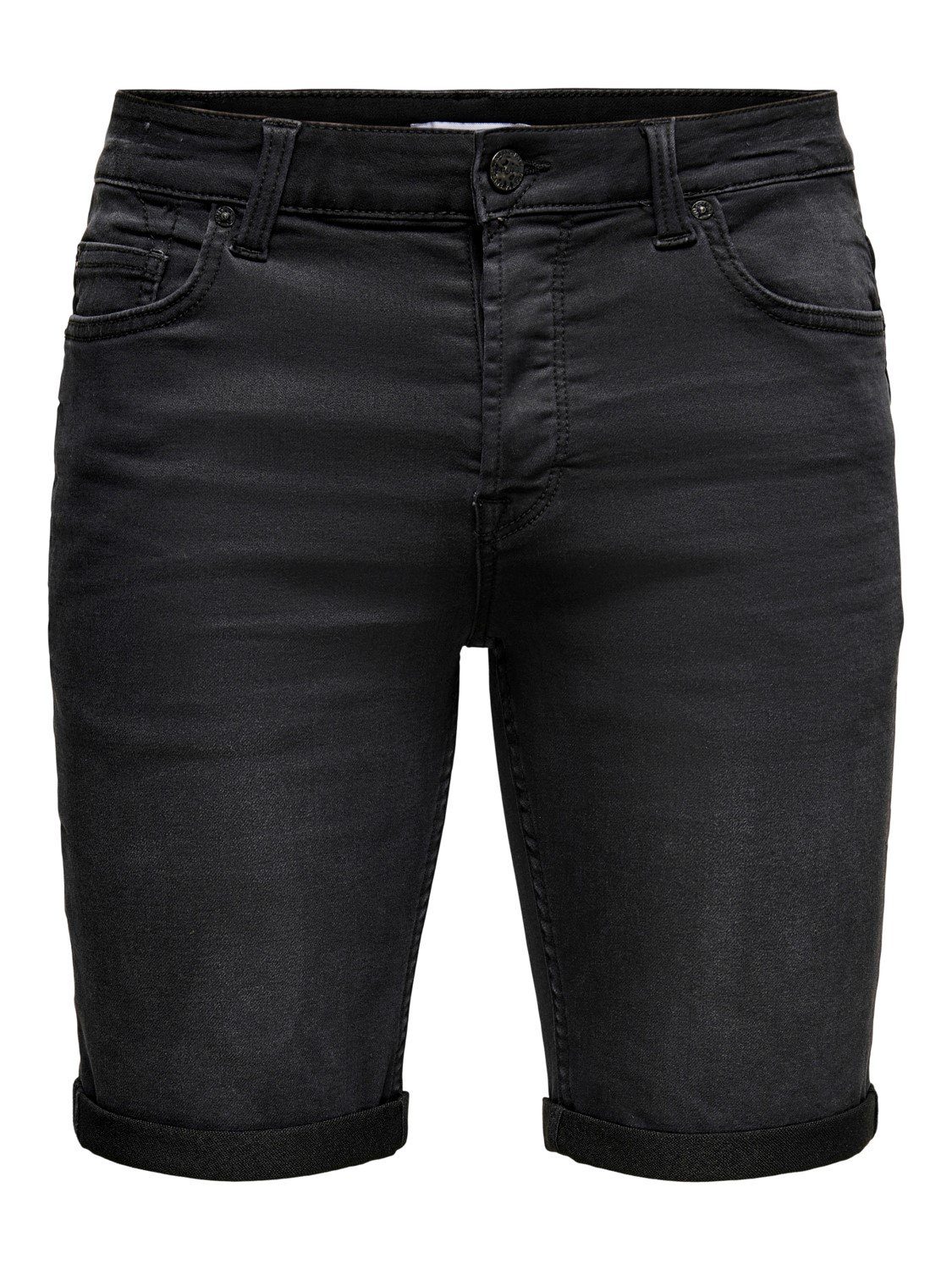 ONLY & SONS Jeansshorts ONSPLY REG BLK JOG SHT PK 8581 mit Stretch