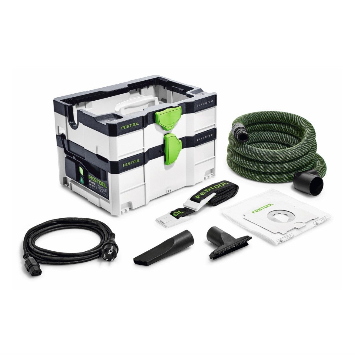 FESTOOL Absauganlage CTL SYS Cleantec Absaugmobil 4,5l Staubkl. L (575279) + Tragegurt