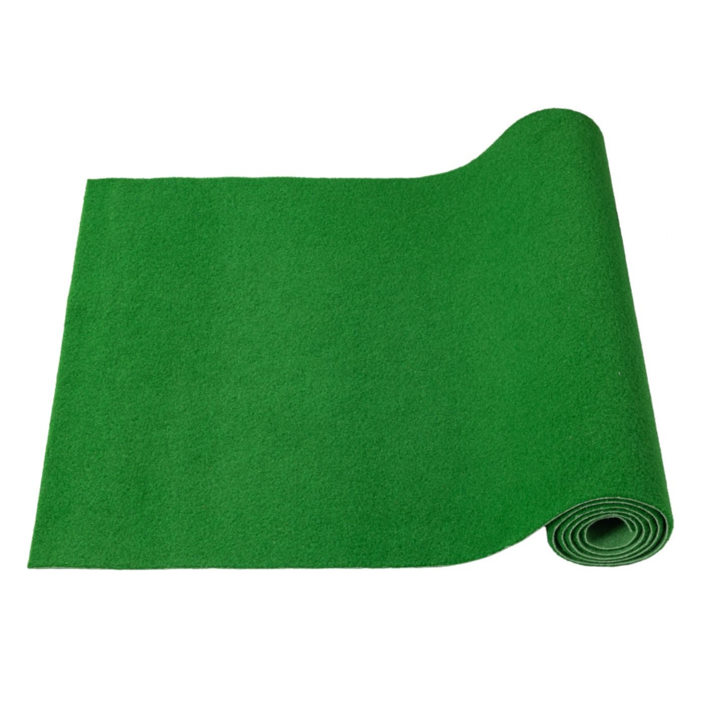 ANRO Teppich CRIS Rasenteppich Meterware 7mm pflegeleicht 80/160 cm Balkon/Terrasse, Rechteckig, Höhe: 7 mm, schwer entflammbar Größe: 100x80cm Uni Grün