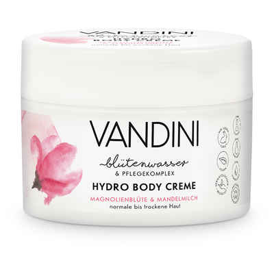VANDINI Feuchtigkeitscreme HYDRO Body Creme Magnolienblüte & Mandelmilch, 1-tlg.