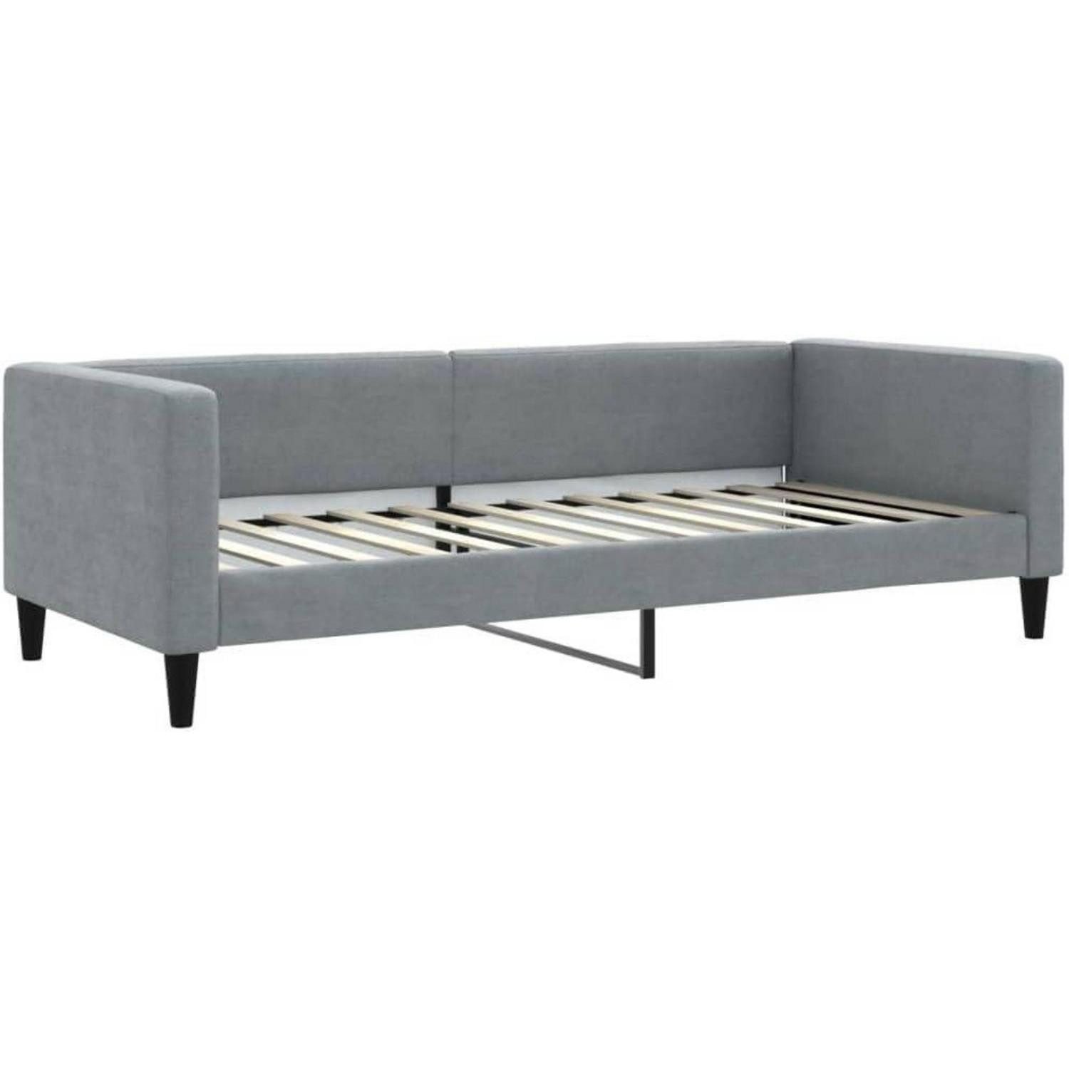 LuxusKollektion Schlafsofa Sofabett 2in1 Doppelschlafstuhl 90 x 200 ohne Matratze Hellgrau