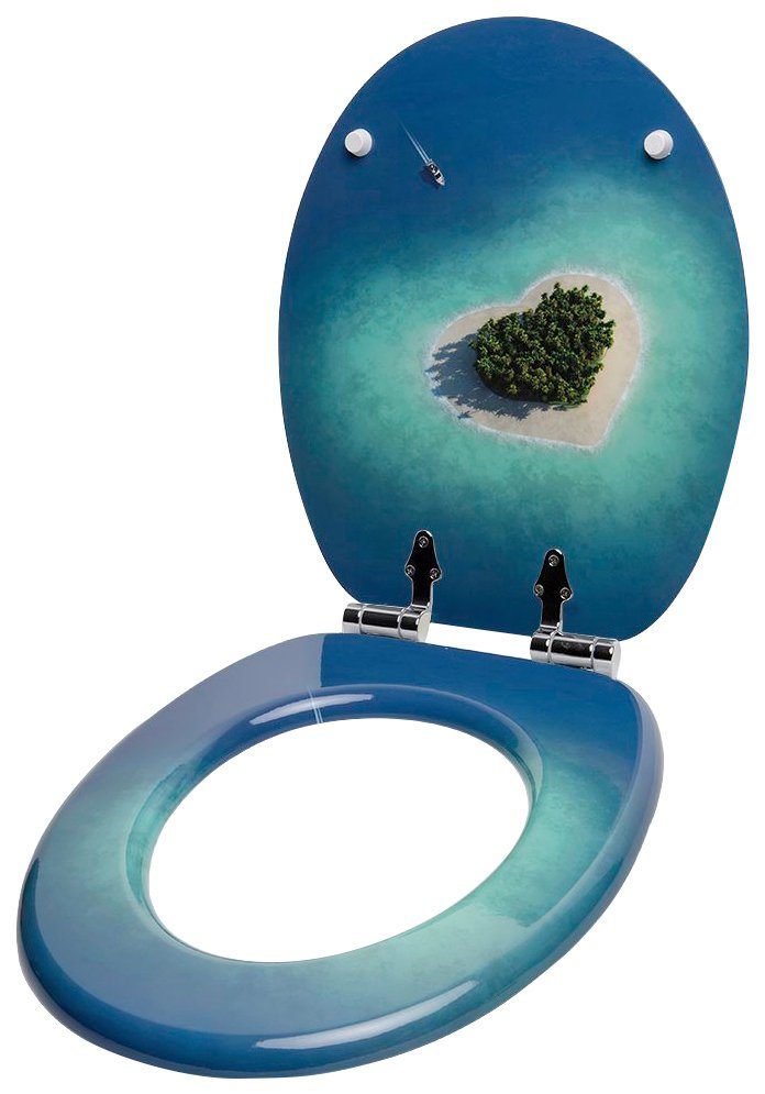 WC-Sitz, Komplett-Set, Badteppich Badaccessoire-Set tlg., Dream Sanilo aus Waschbeckenstöpsel bestehend und 3 Island,