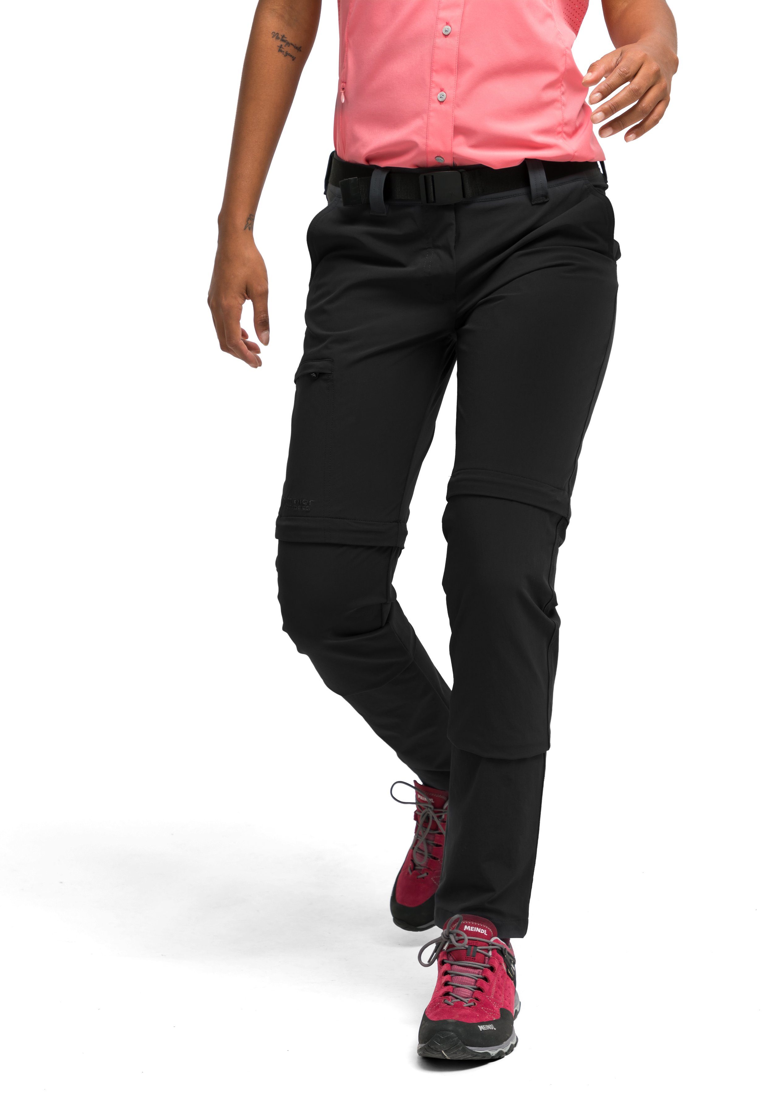 Maier Sports Outdoorhose Inara slim zip Damen Zip-Off Wanderhose, atmungsaktive Trekkinghose, Slim Fit