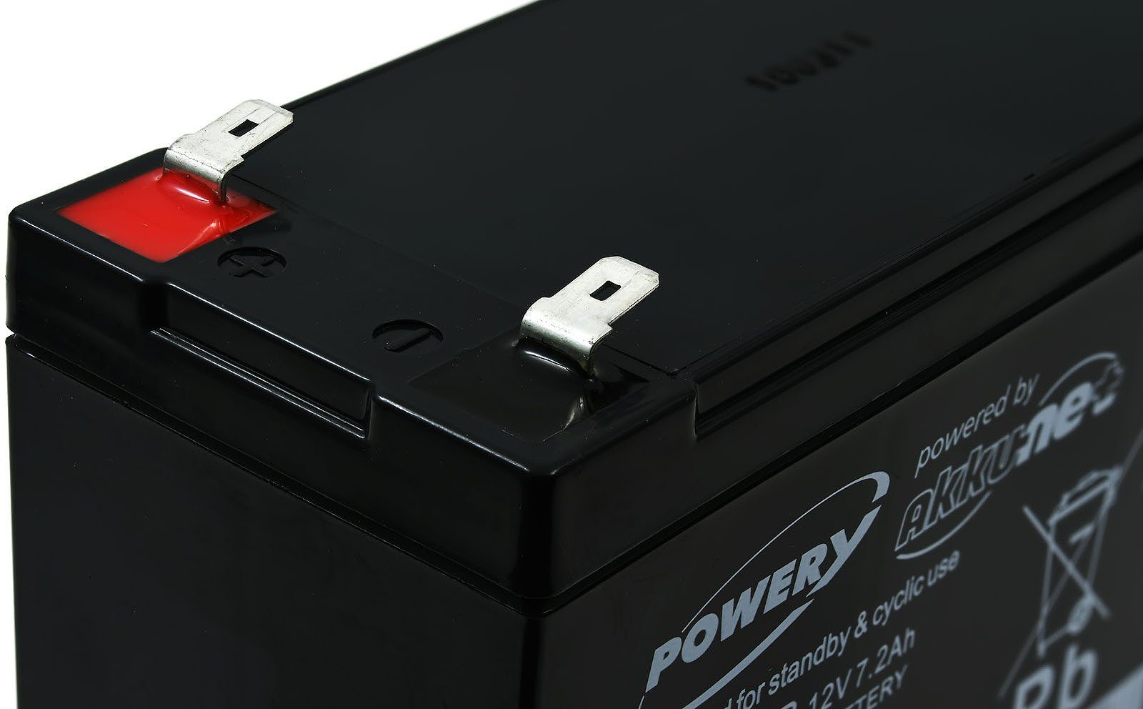 für 7200 V) Bleiakkus Powery APC (12 Blei-Gel-Akku RBC124 USV Powery mAh