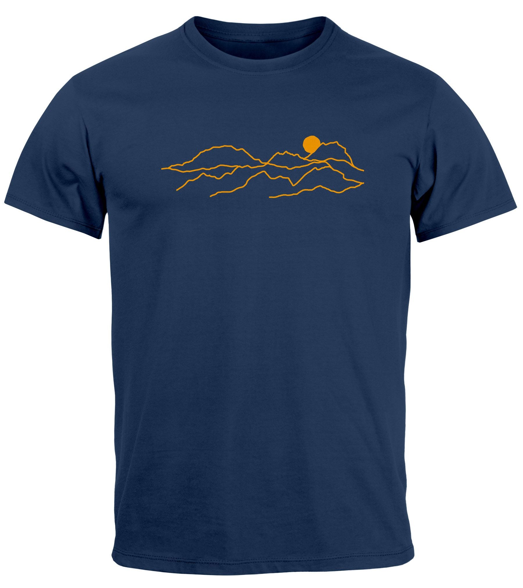 Print-Shirt Herren T-Shirt Fashion Printshirt aus Baumwolle – Modernes