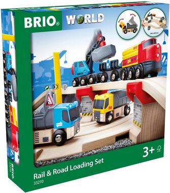 BRIO® Spielzeug-Eisenbahn »BRIO® WORLD, Straßen & Schienen Steinverlade Set«, (Set), FSC®- schützt Wald - weltweit