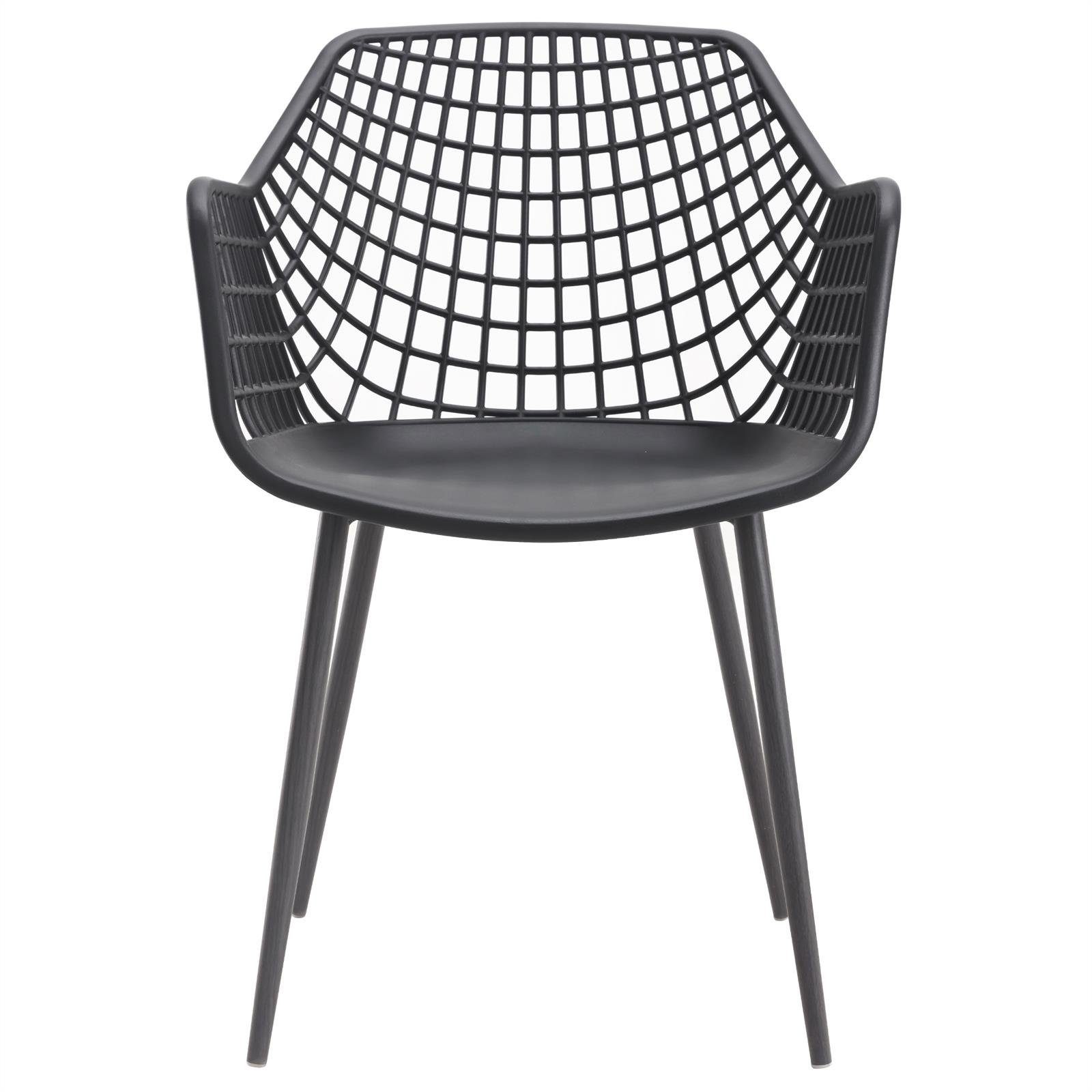 IDIMEX Gartenstuhl LUCIA (4 St), Schalenstuhl aus Kunststoff mit Armlehne, günstig online kaufen