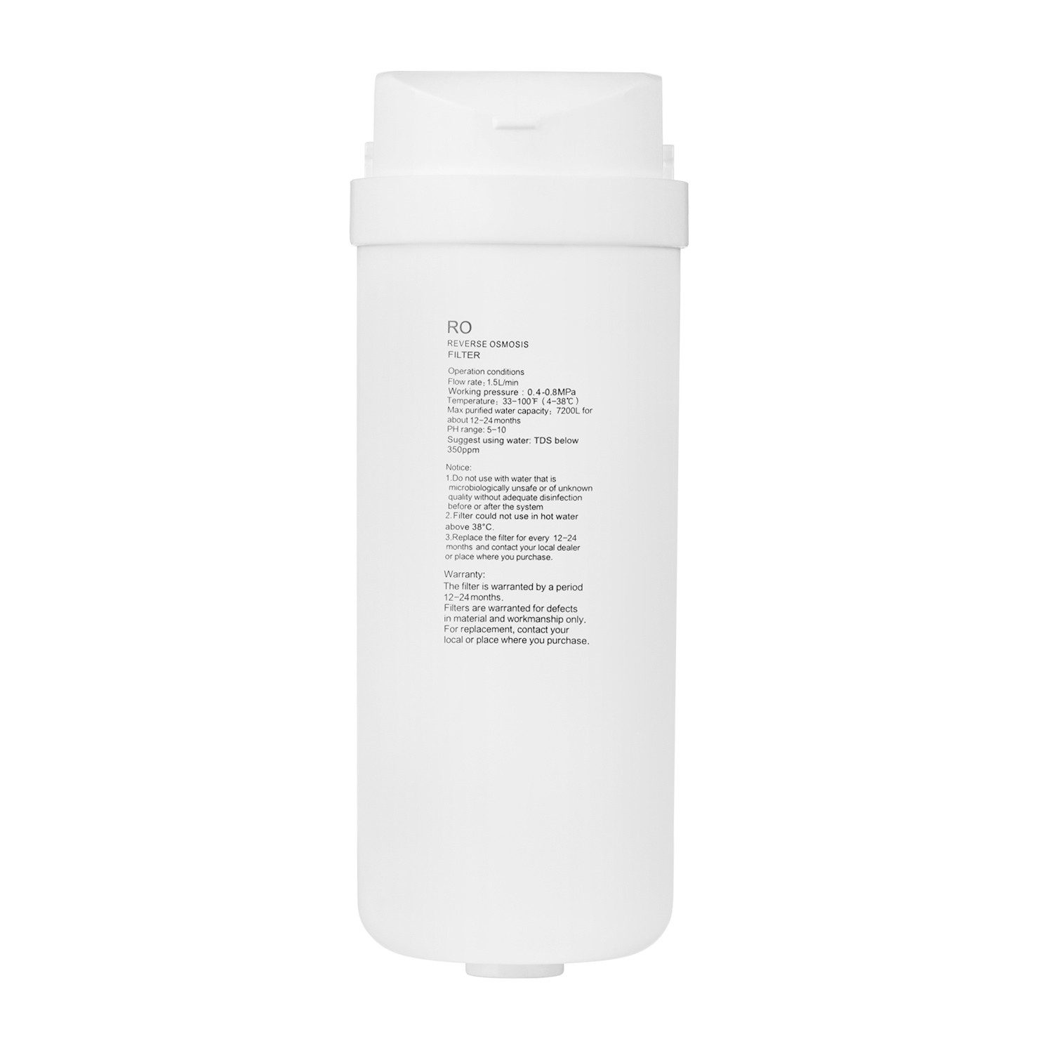BEM Ersatzfilter RO für Umkehrosmoseanlage Akira, max gereinigte Wasserkapazität: 7200L für etwa 12-24 Monate