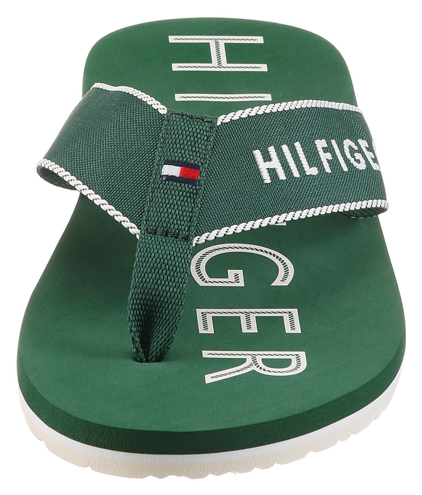 Tommy Hilfiger SPORTY HILFIGER BEACH SANDAL Zehentrenner Sommerschuh, Strandschuh mit Kontrastbesätzen