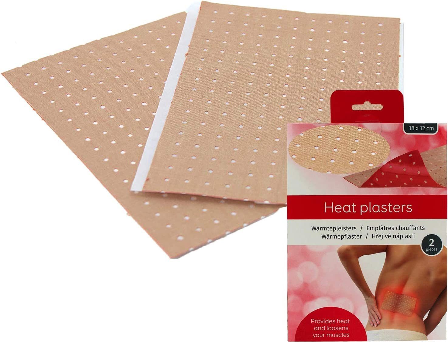 Riyashop Wärmepflaster 10 Stück Wärmepflaster - Размер 18x12 cm - mit Cayennepfeffer/Capsicum