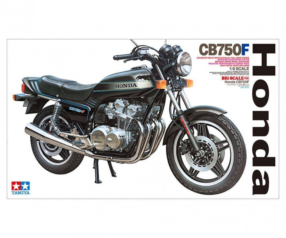 Tamiya Modellbausatz Tamiya Honda CB750F 1979 Motorrad 1:6 Plastik Modellbau Bausatz