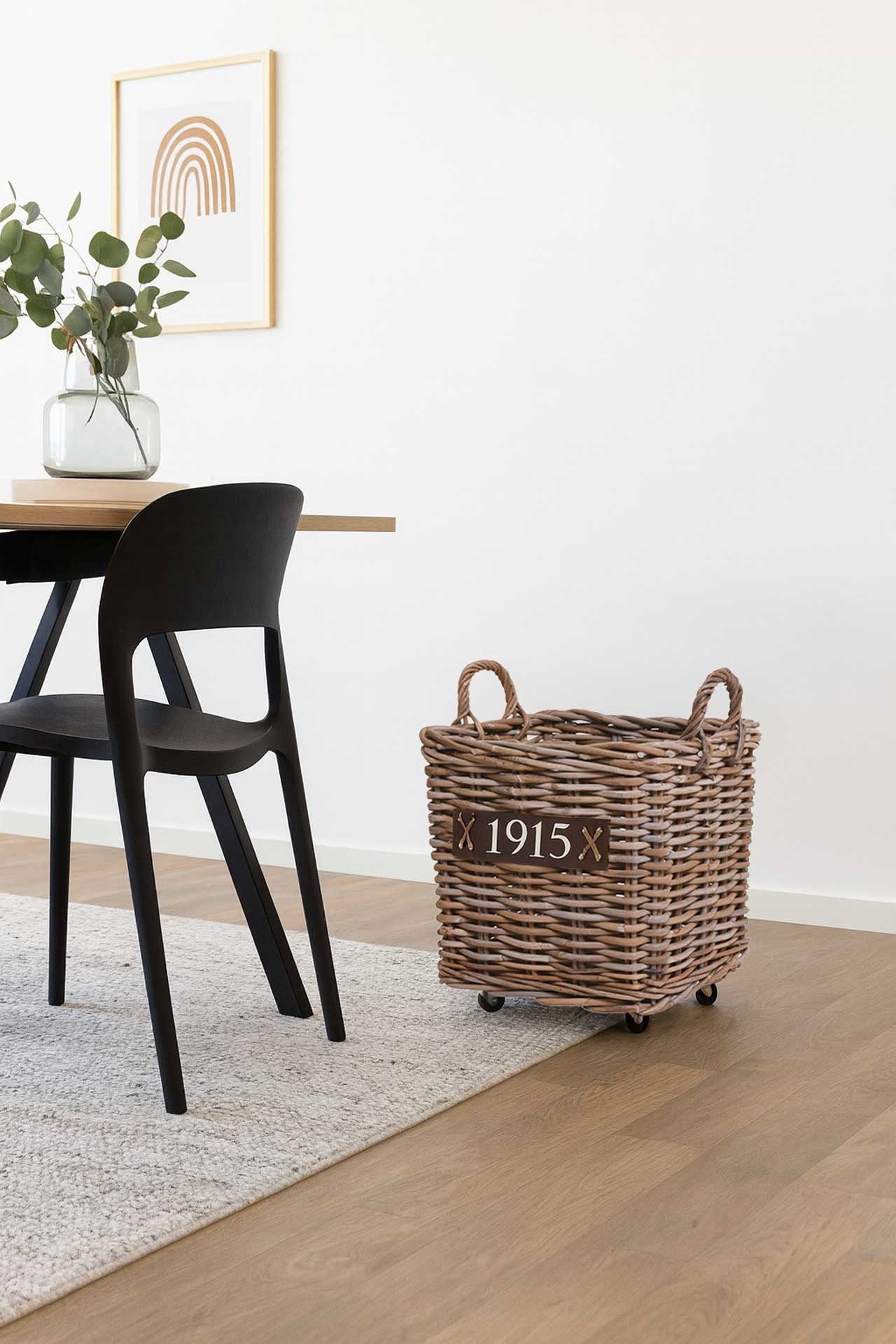 VIVANNO Kaminholzkorb Rattan RODAR Kasten - Natur Geflochten (1 St), 40x40x günstig online kaufen