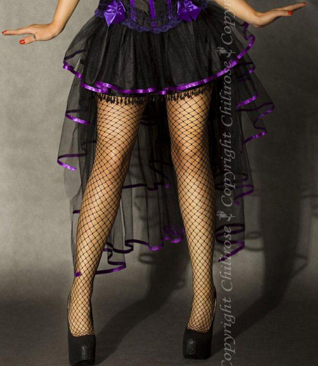 Chilirose Volantrock Burlesque-Rock Volant-Rock aus Tüll, günstig online kaufen