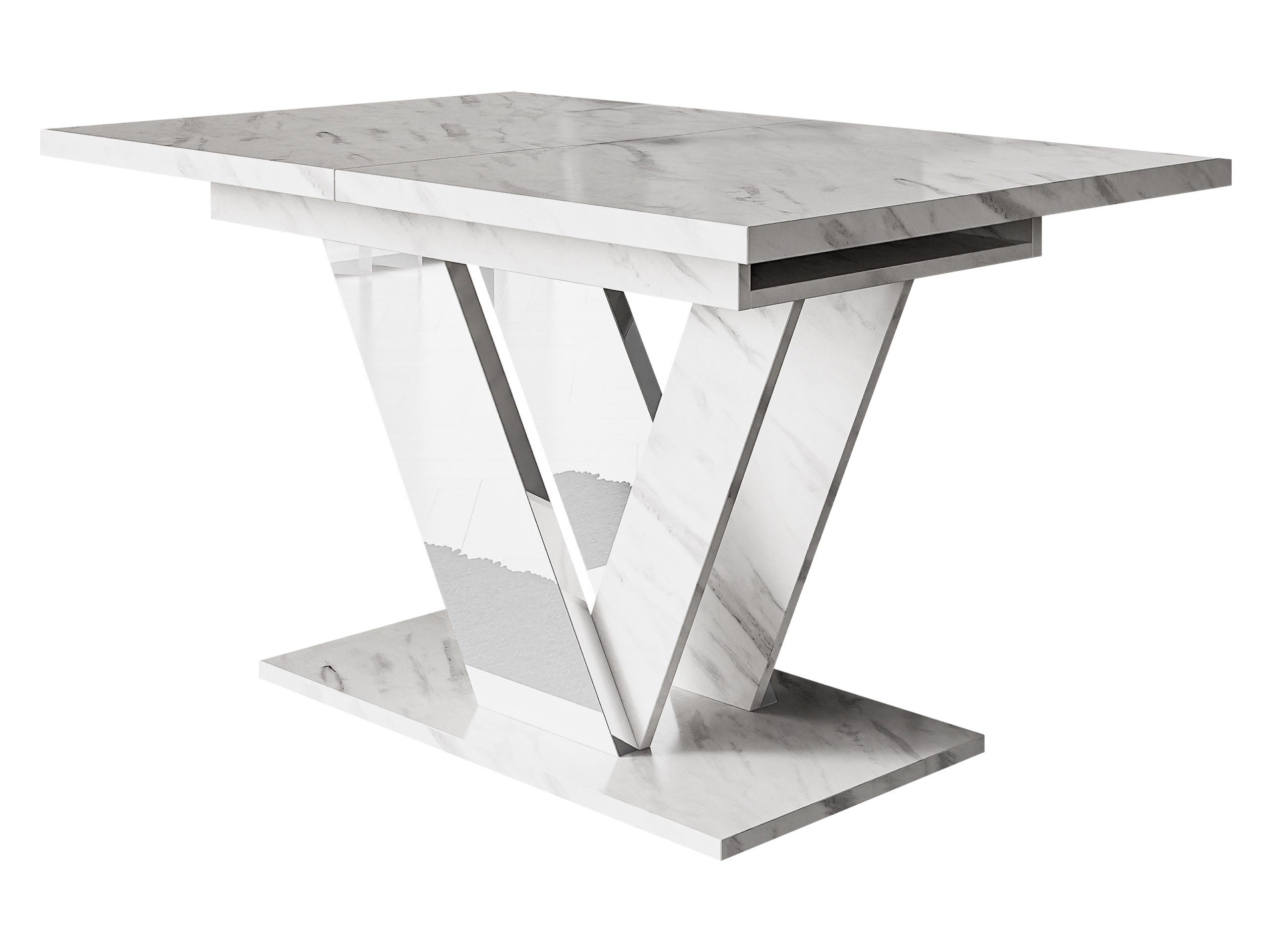 MIRJAN24 Esstisch Dubai (Ausziehbar - 1x Einlegeplatte), 120-160x80x76 cm, günstig online kaufen