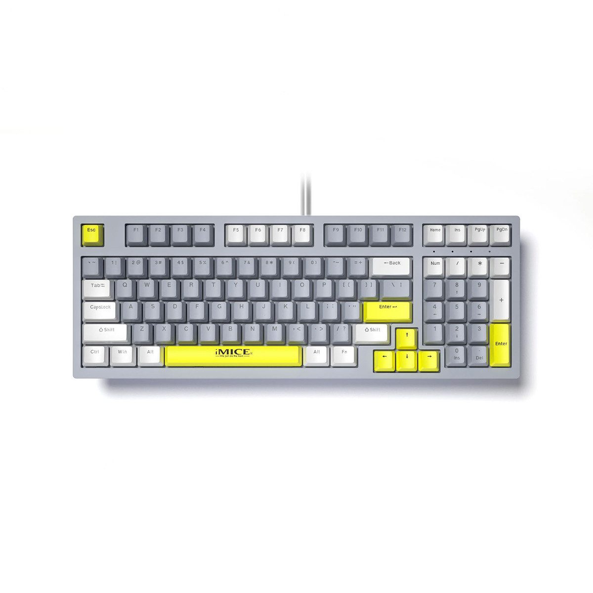 Welikera Spieltastatur, 97-Taste verdrahtete mechanische Tastatur für Laptops Gaming-Tastatur