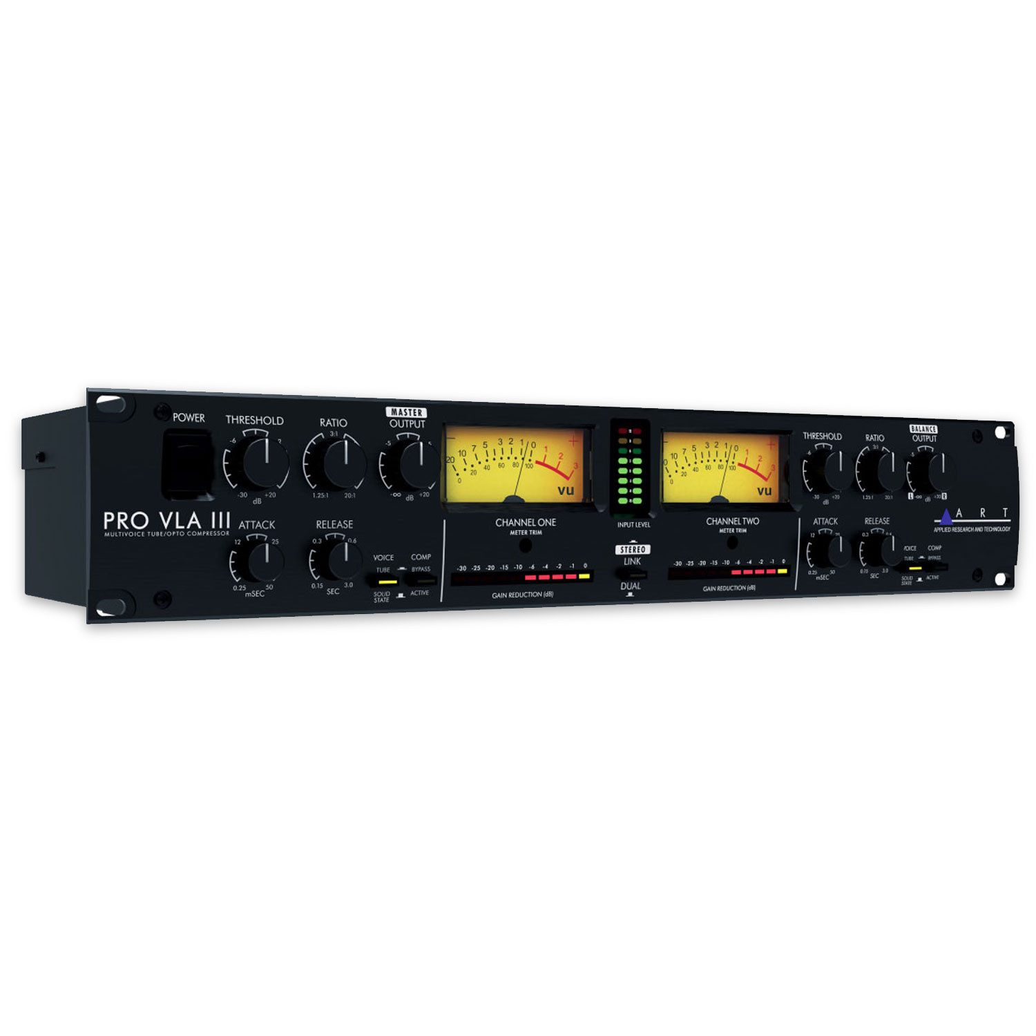 Art Audio ART Kompressor Pro VLA III 2-Kanal Röhren-Opto-Kompressor Digitales Aufnahmegerät (Röhren-Opto-Kompressor)