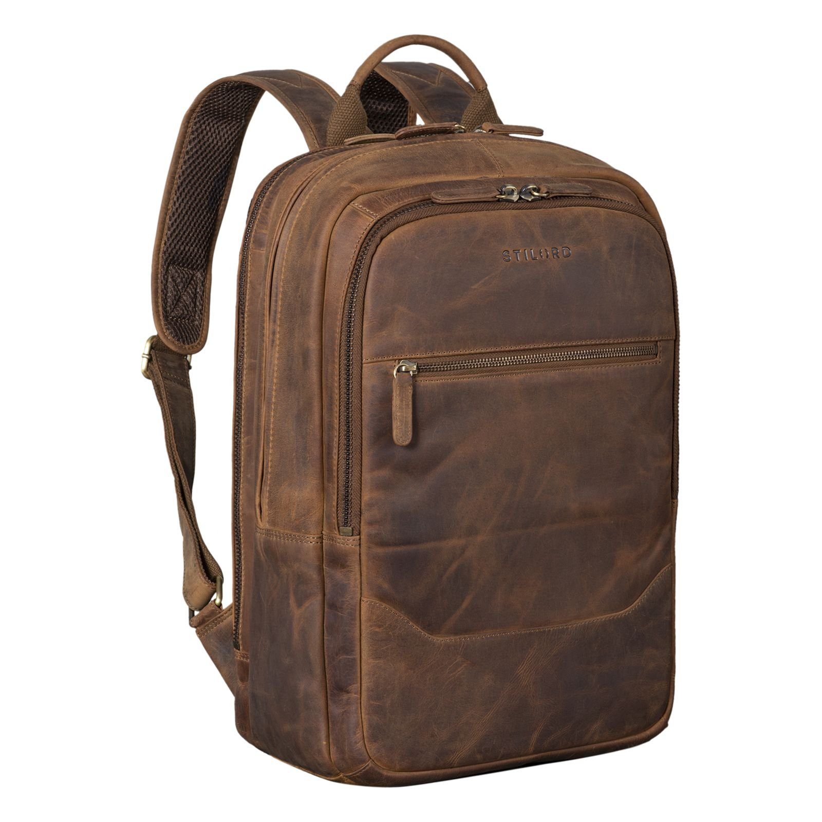 STILORD Notebook-Rucksack "Reece" Business Lederrucksack Vintage