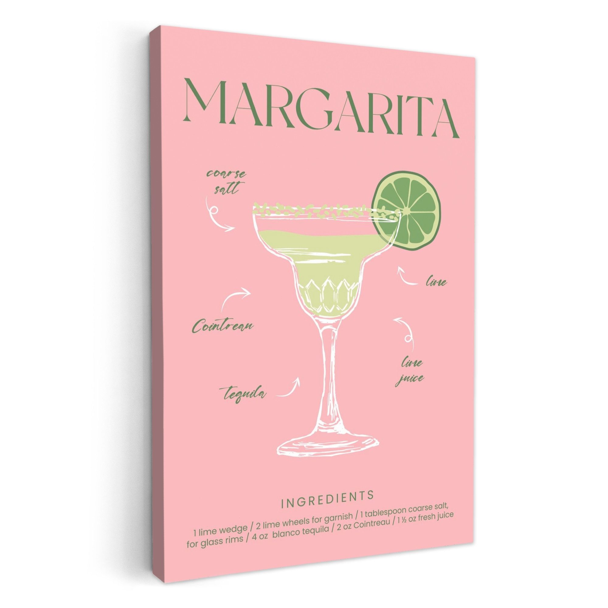 OneMillionCanvasses® Leinwandbild Cocktail - Margarita - günstig online kaufen
