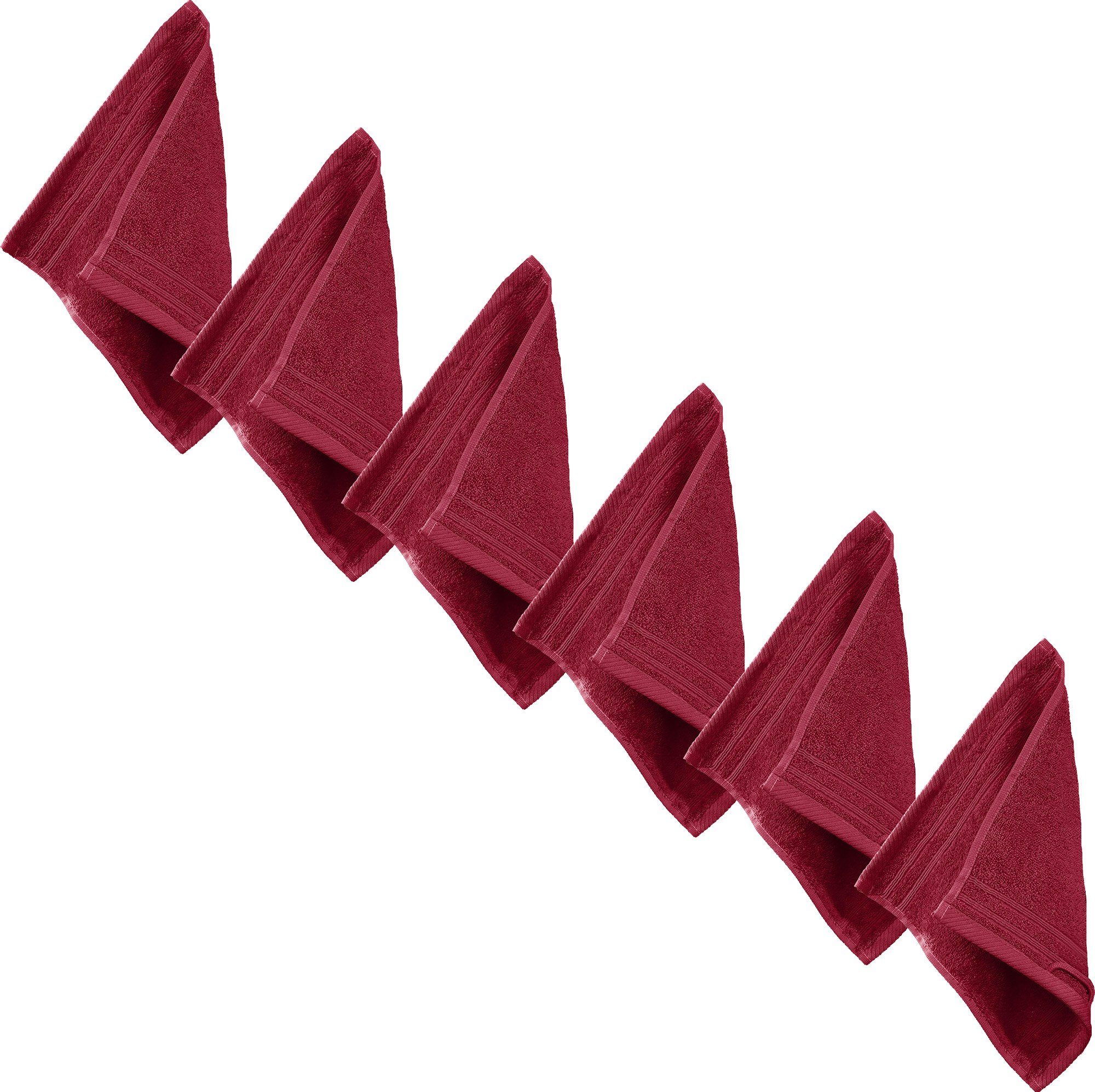 Erwin Müller Seiftuch Seiftuch "Heidelberg" 6er-Pack, Frottier, Walk-Frottier Uni