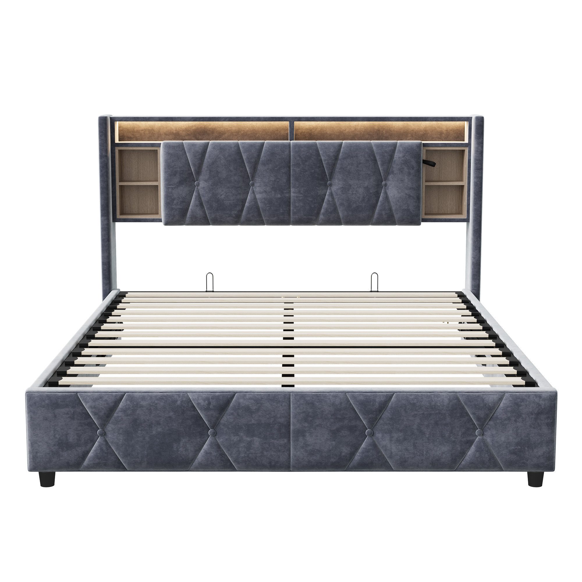 Furnishings Home Polsterbett Stauraumbett Doppelbett Mit Ladefunktion (hydr günstig online kaufen